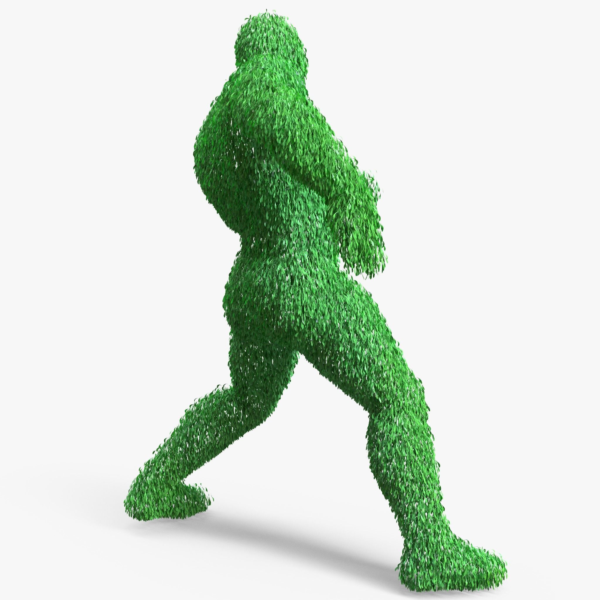 Human Topiary Garden Sculptures 3D model_4