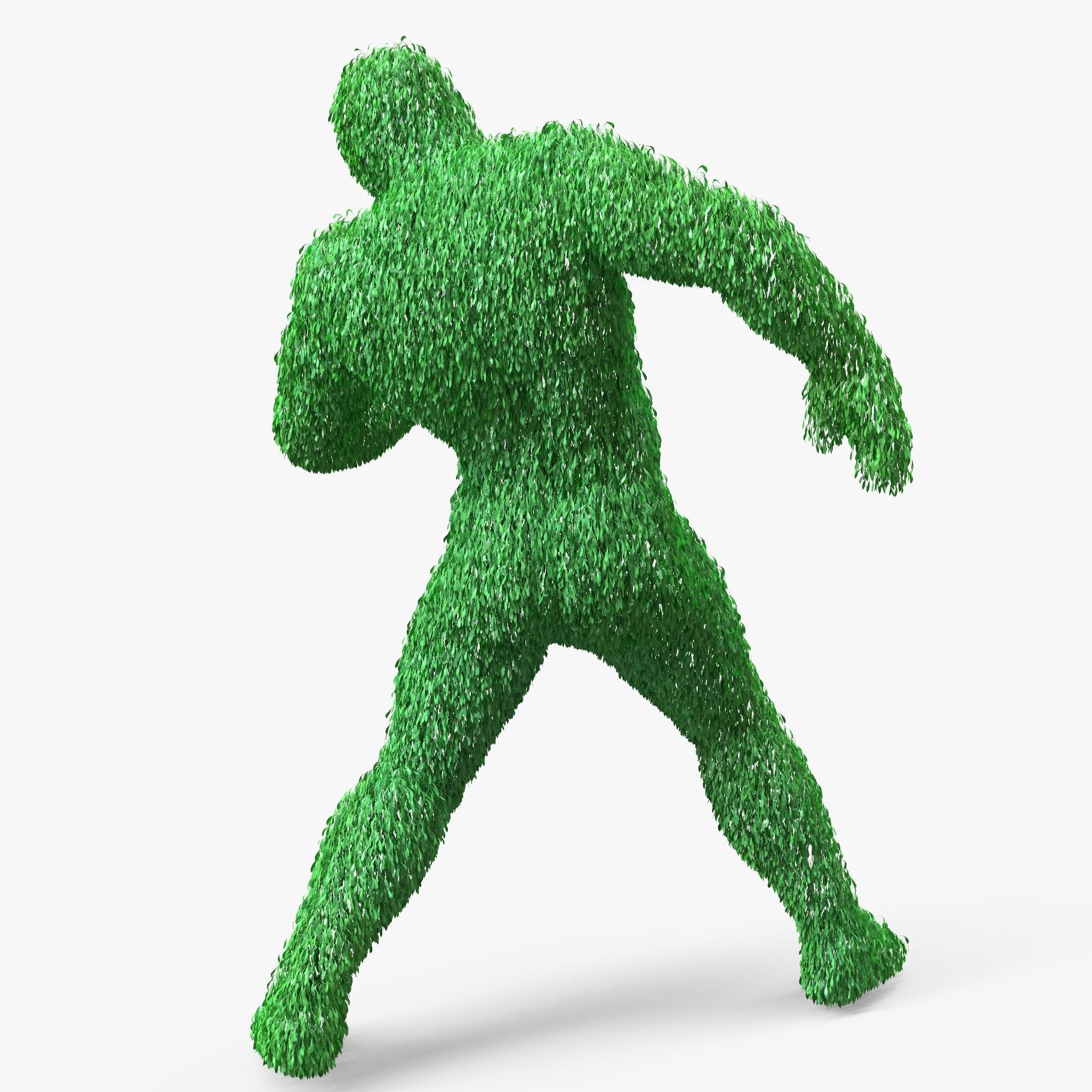 Human Topiary Garden Sculptures 3D model_2