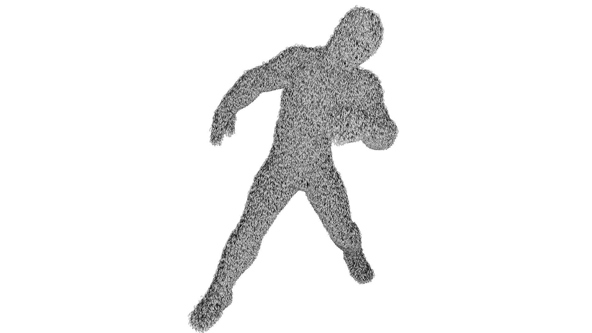 Human Topiary Garden Sculptures 3D model_5