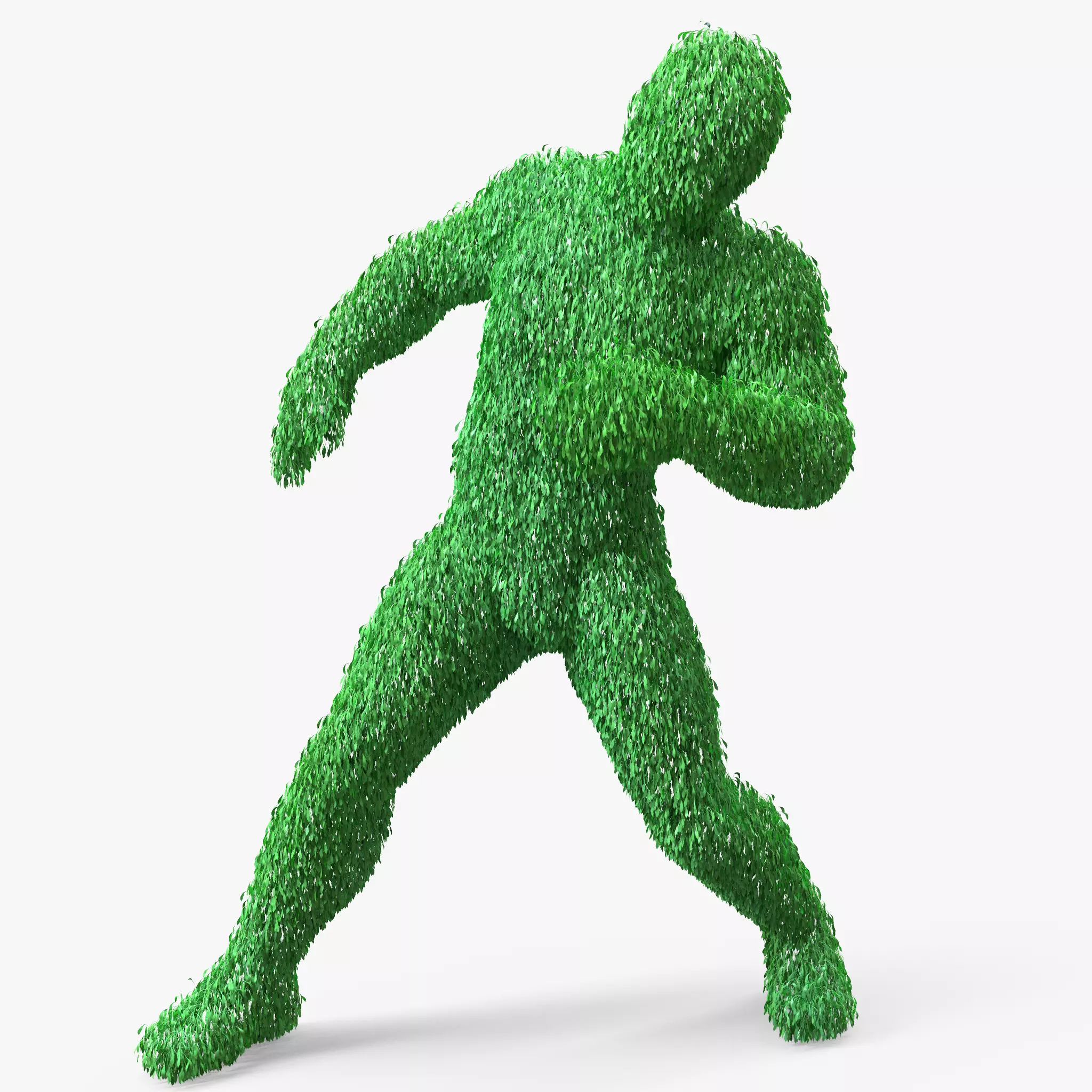 Human Topiary Garden Sculptures 3D model_0