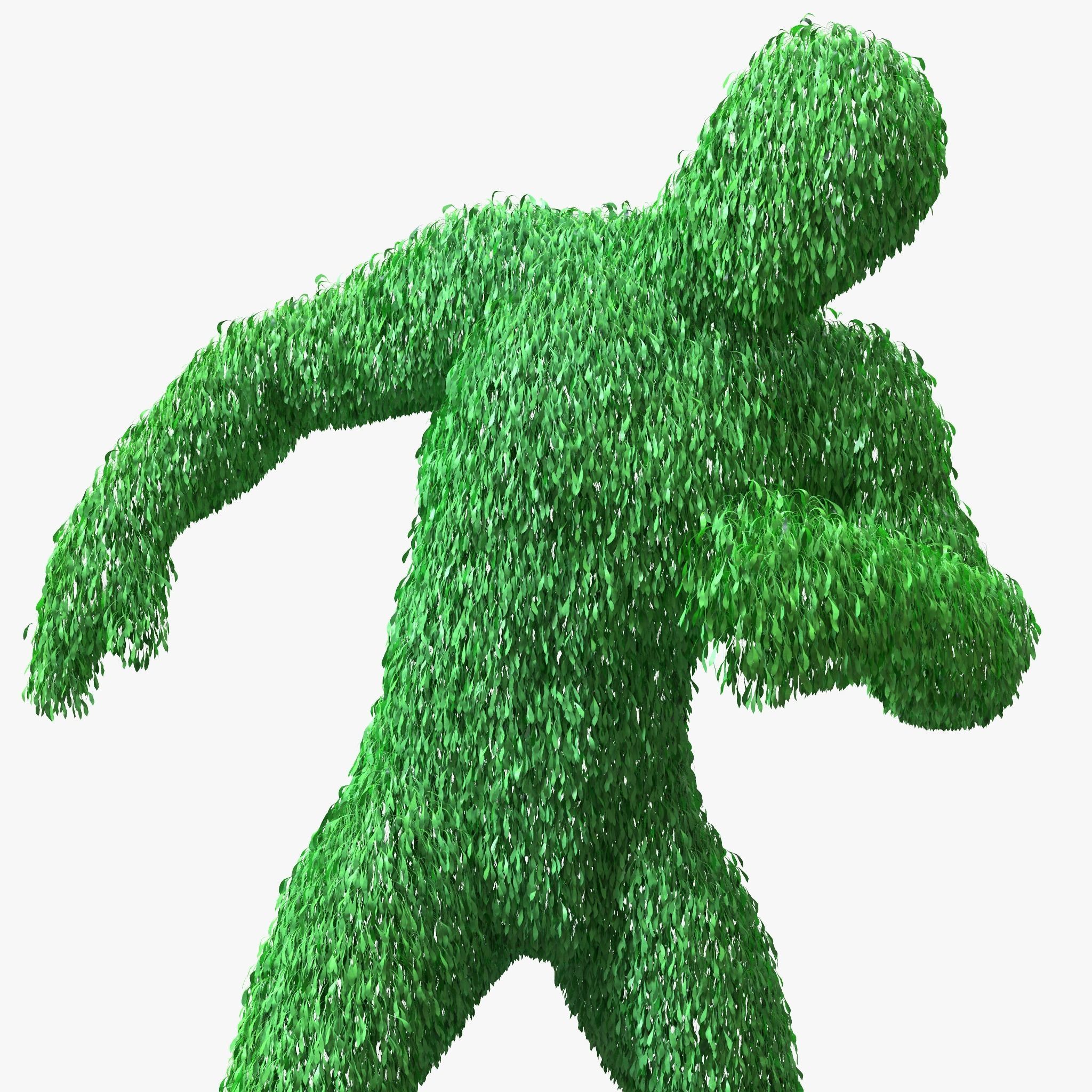 Human Topiary Garden Sculptures 3D model_1