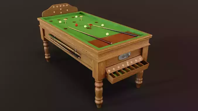 1930s Jelkes Bar Billiards Table