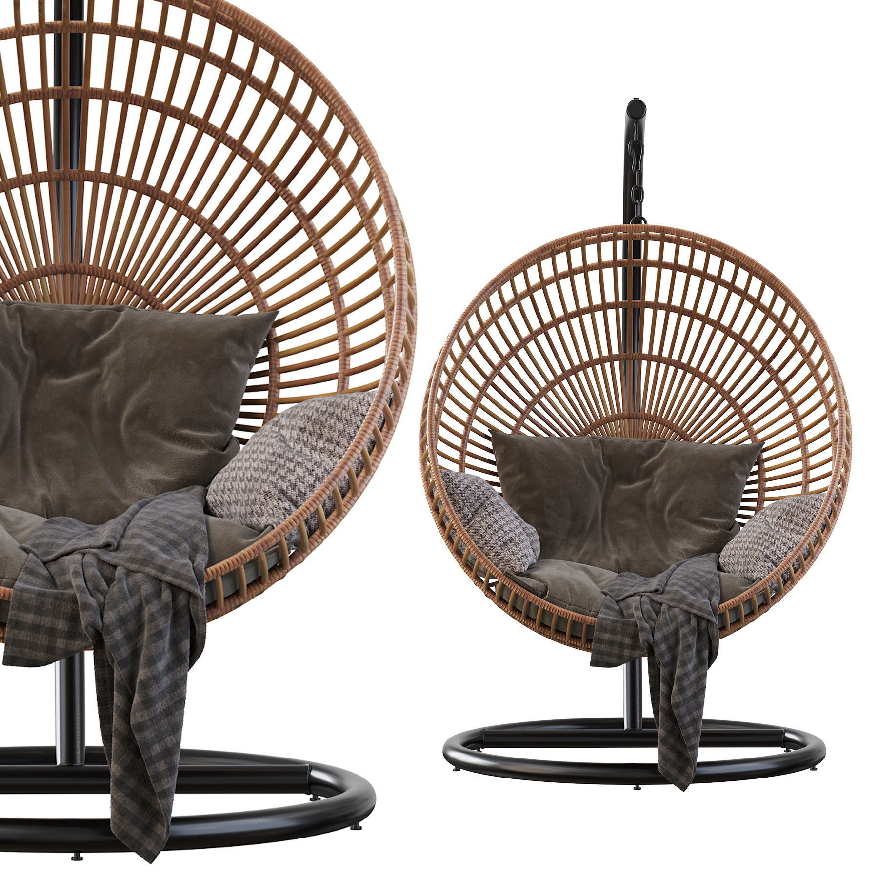 Armchair Suspendre Bosseda 3D model_2