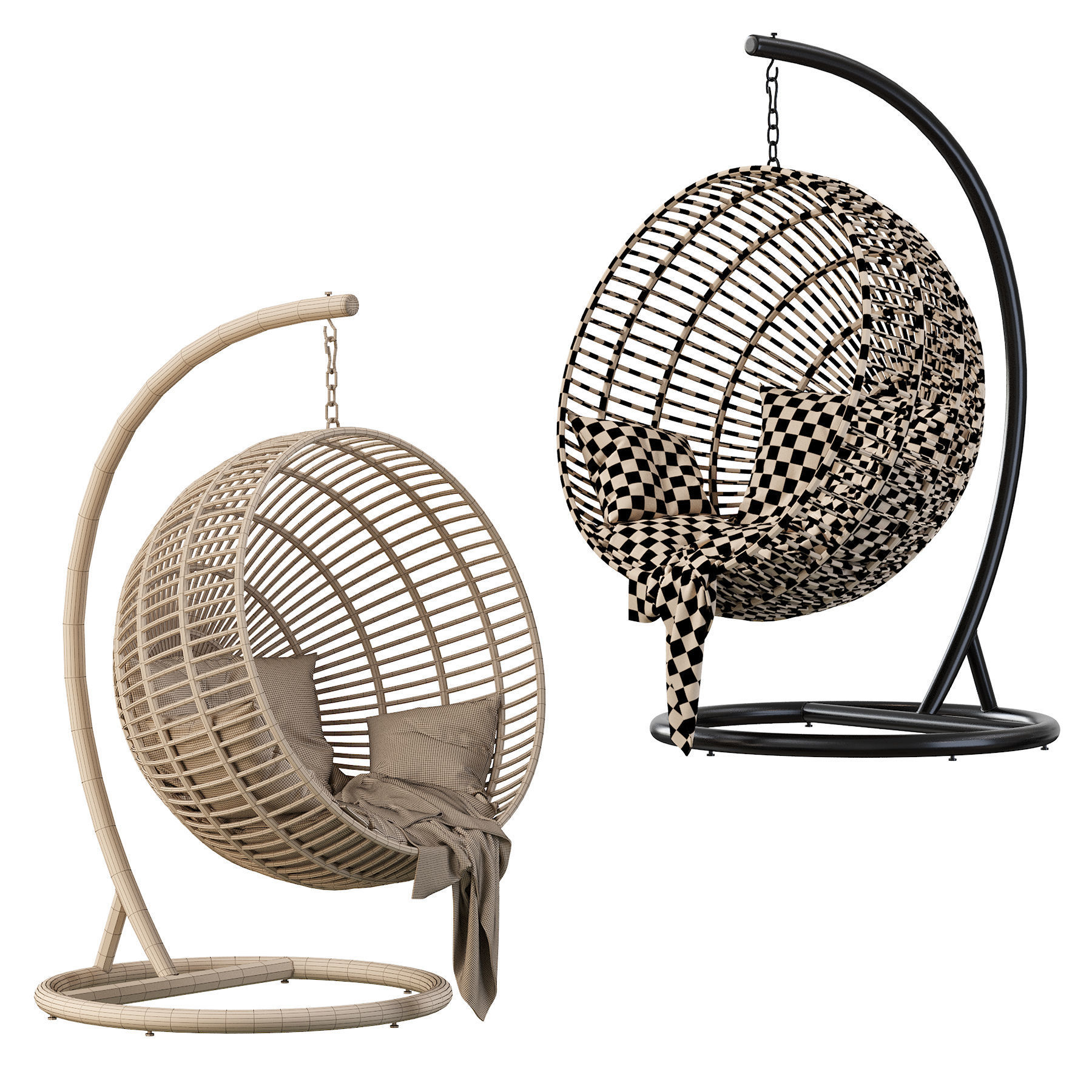 Armchair Suspendre Bosseda 3D model_4