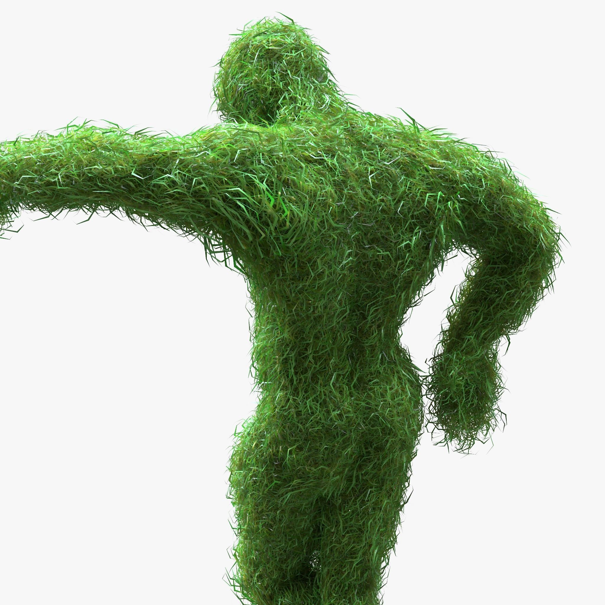 Human Topiary Garden Sculptures 3D model_3