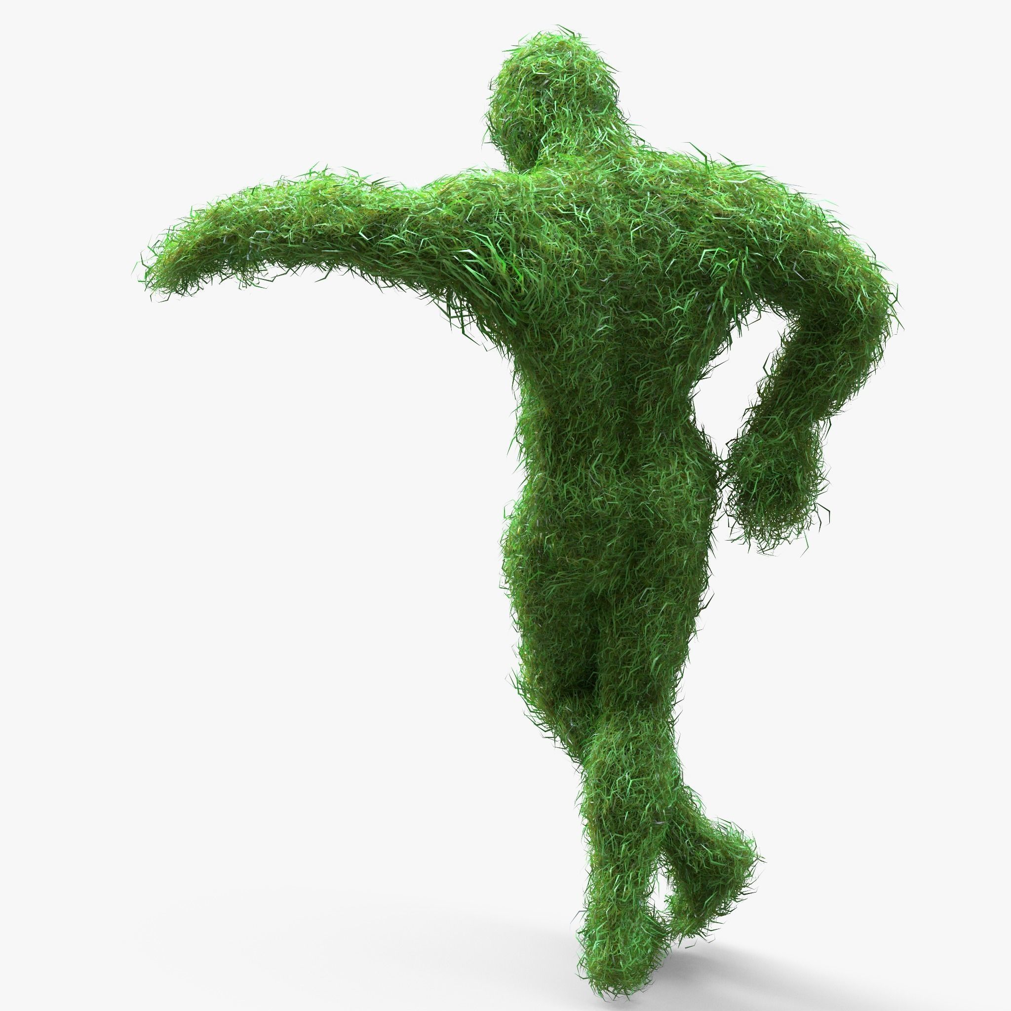 Human Topiary Garden Sculptures 3D model_1