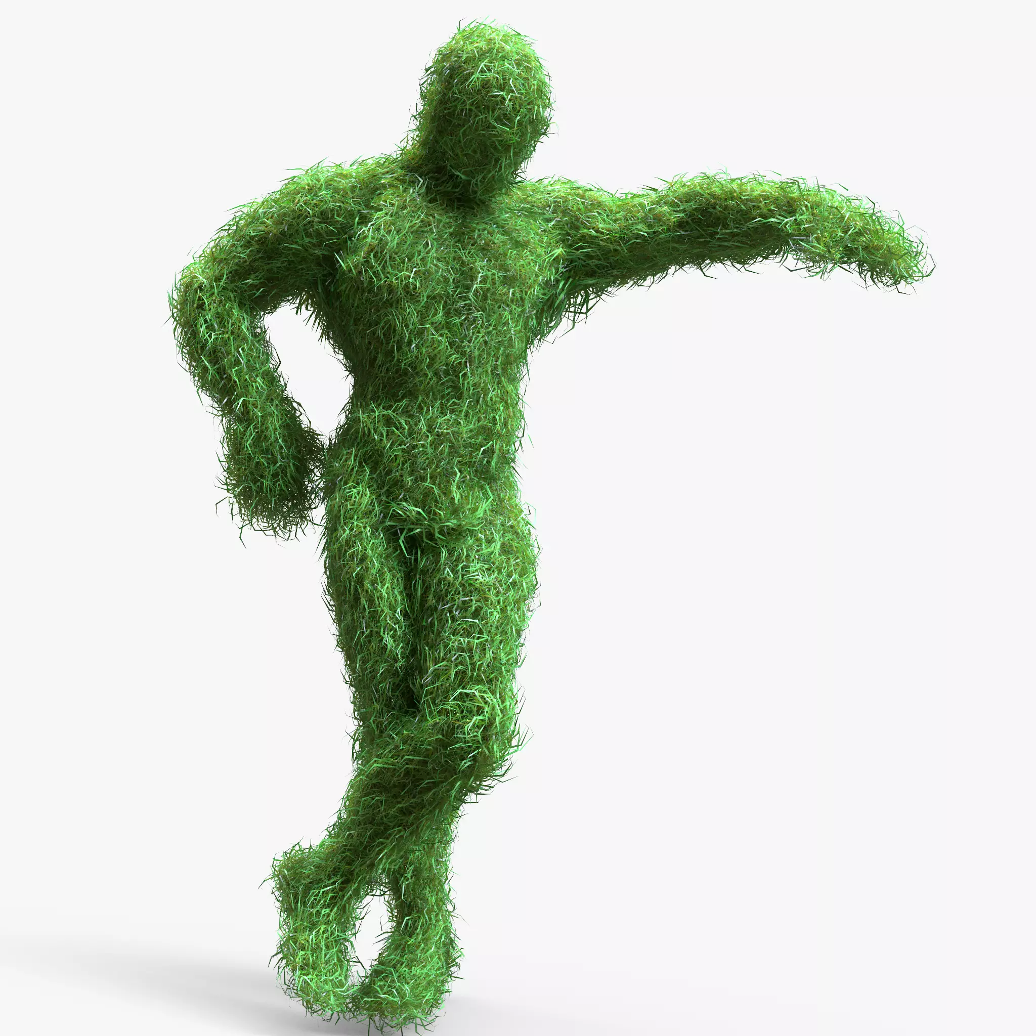 Human Topiary Garden Sculptures 3D model_0