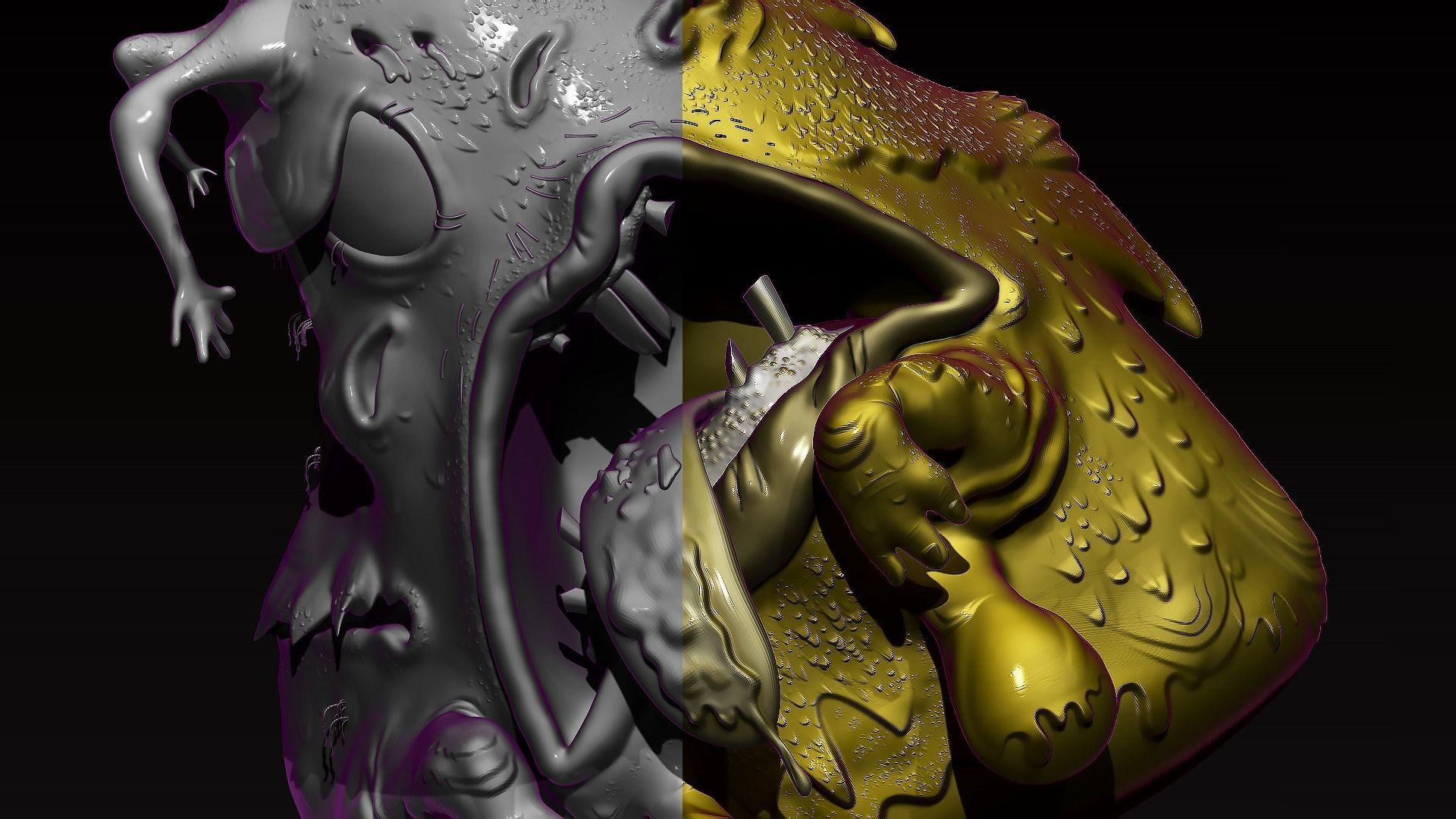 Creepy Creature 2  3D model_6