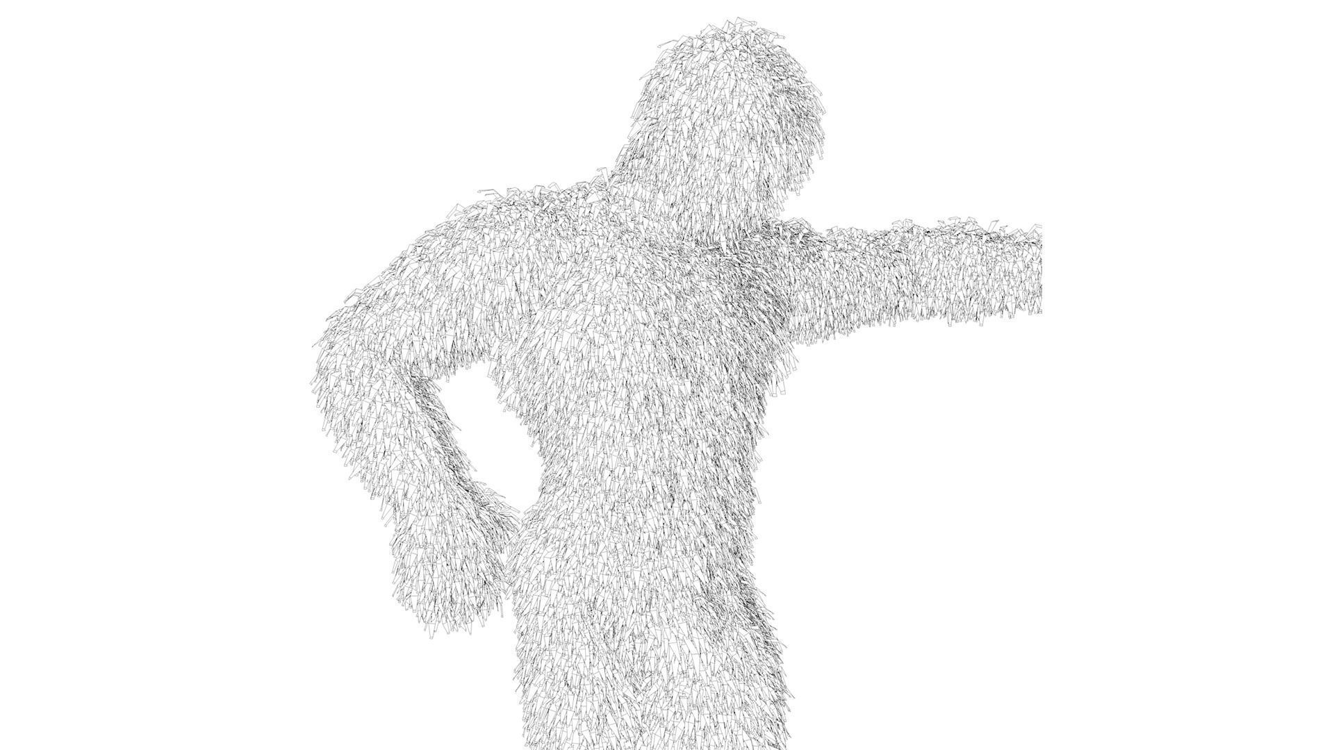 Human Topiary Garden Sculptures  3D model_6