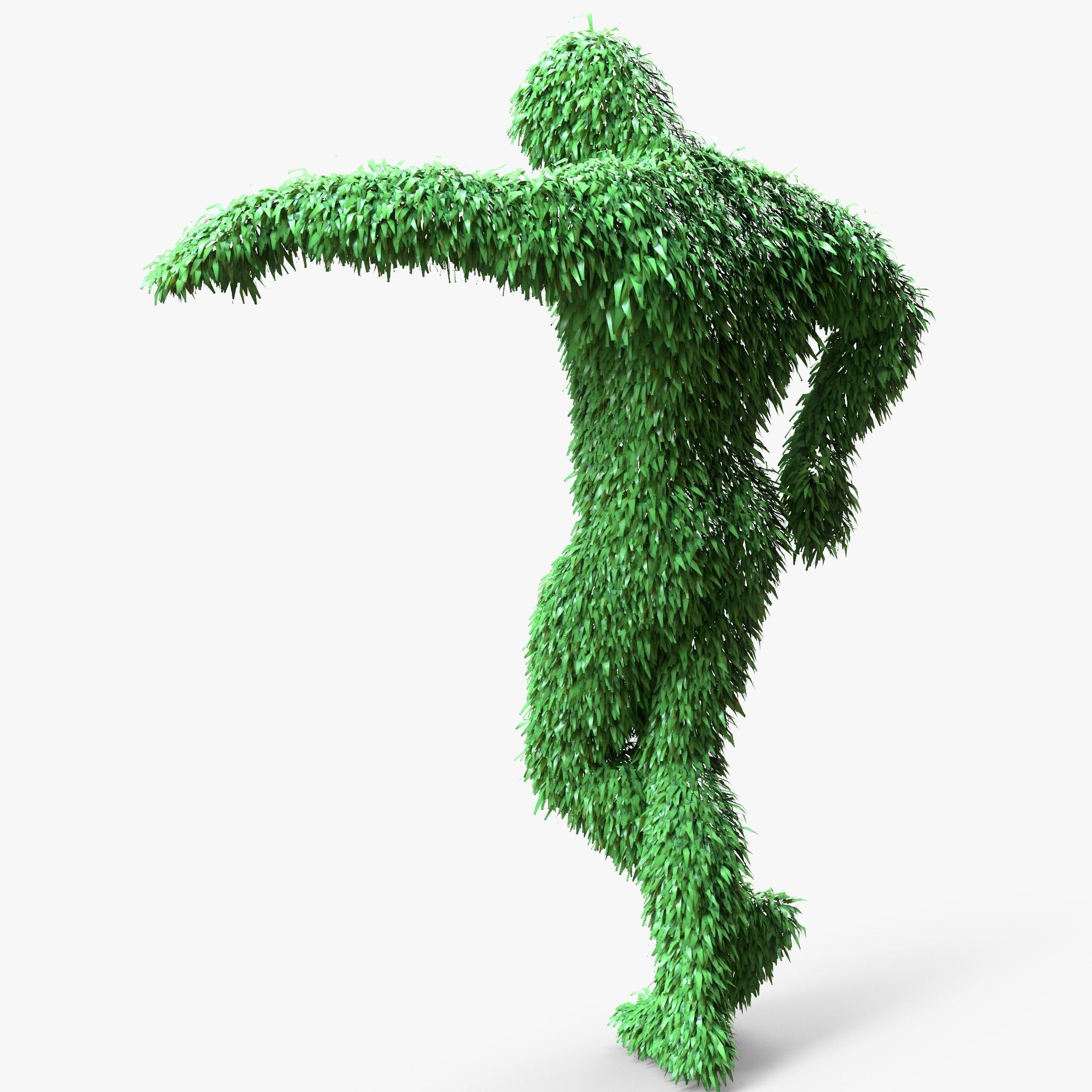 Human Topiary Garden Sculptures  3D model_4