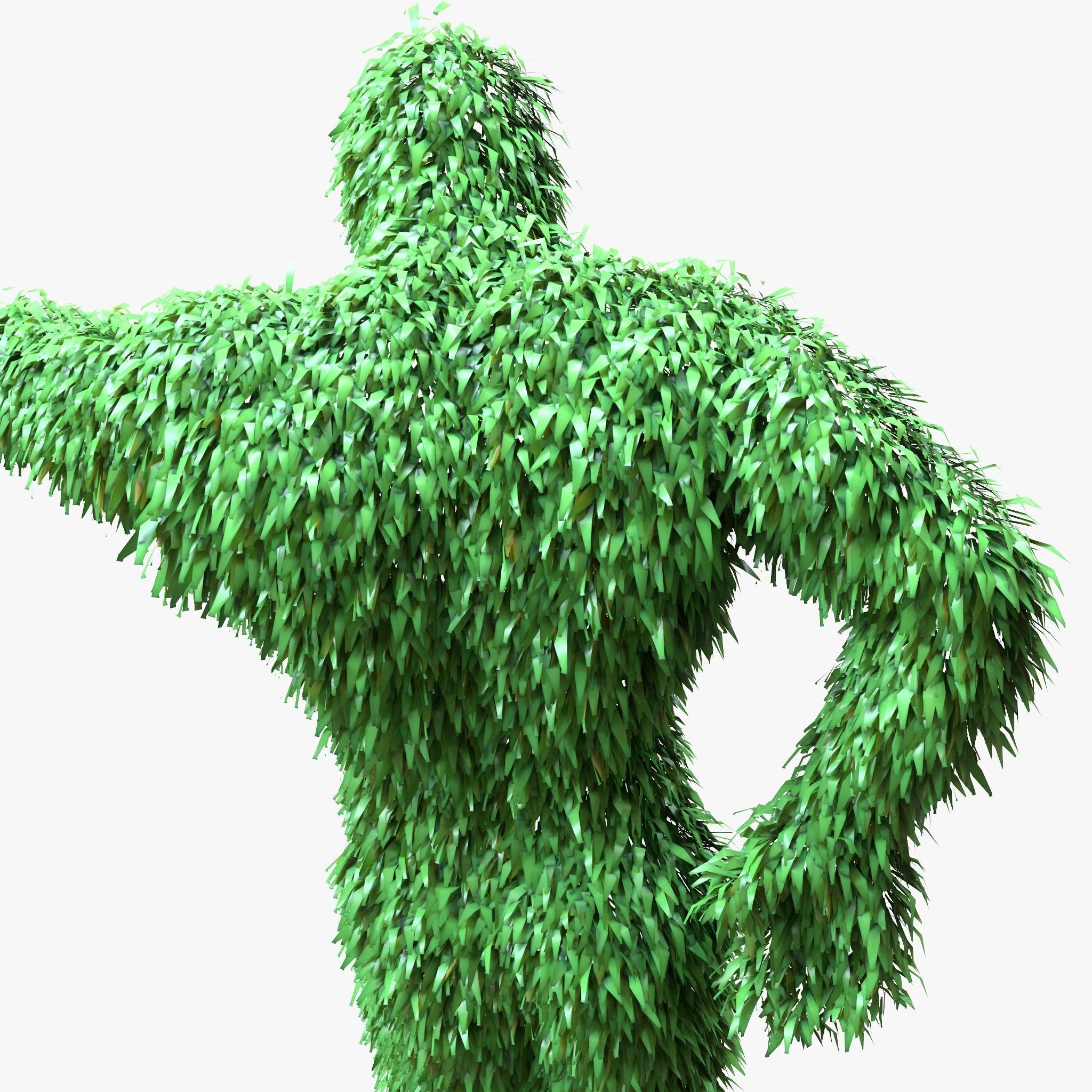 Human Topiary Garden Sculptures  3D model_2