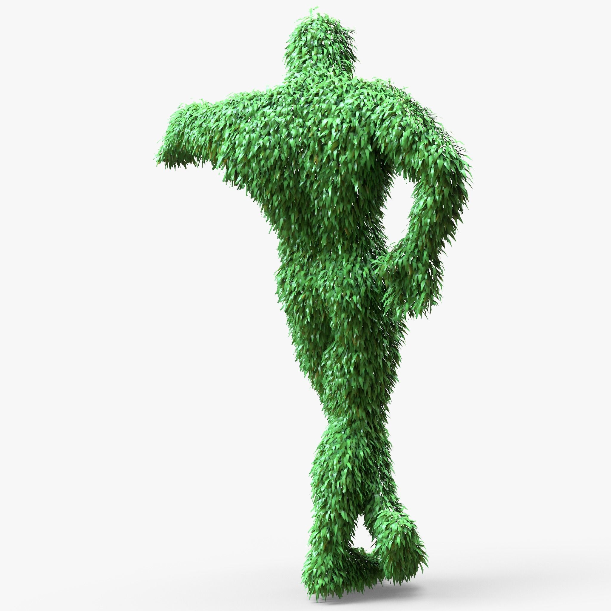 Human Topiary Garden Sculptures  3D model_3