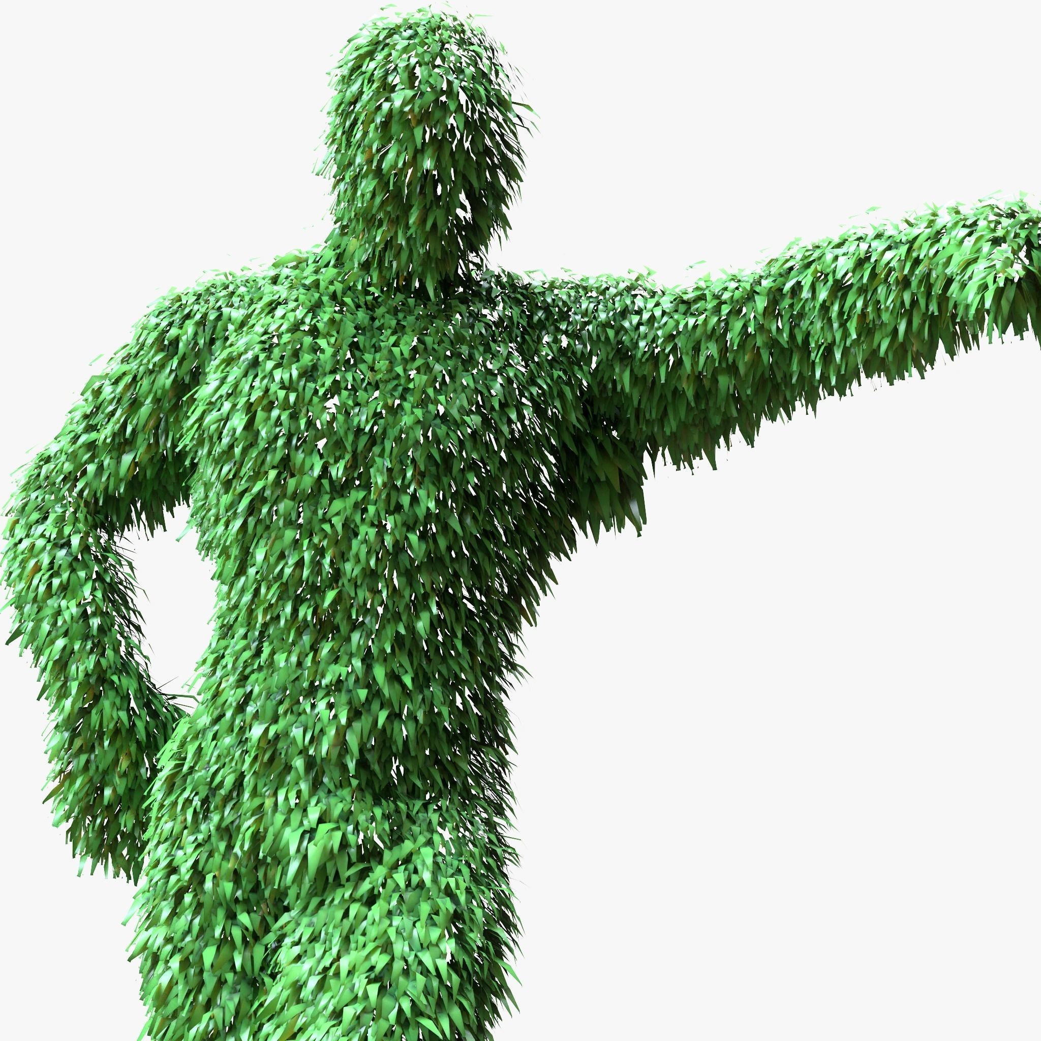 Human Topiary Garden Sculptures  3D model_1