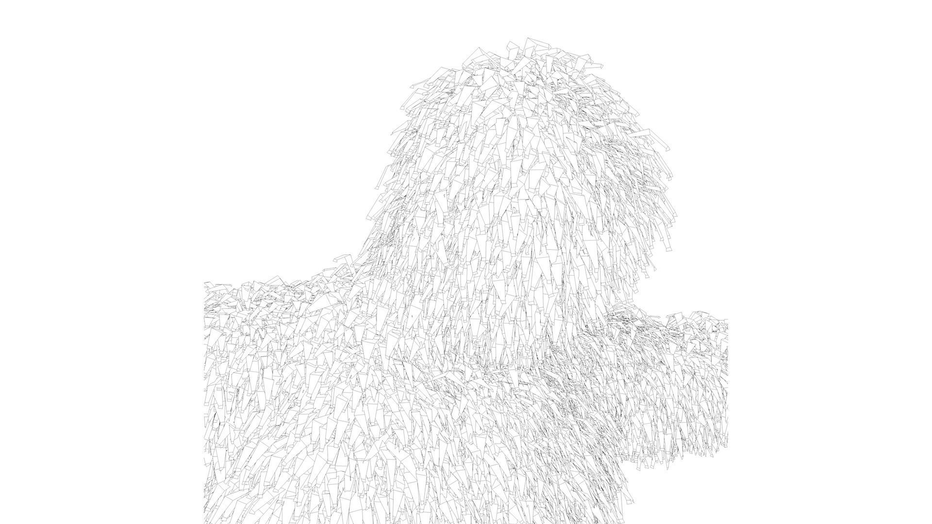 Human Topiary Garden Sculptures  3D model_7