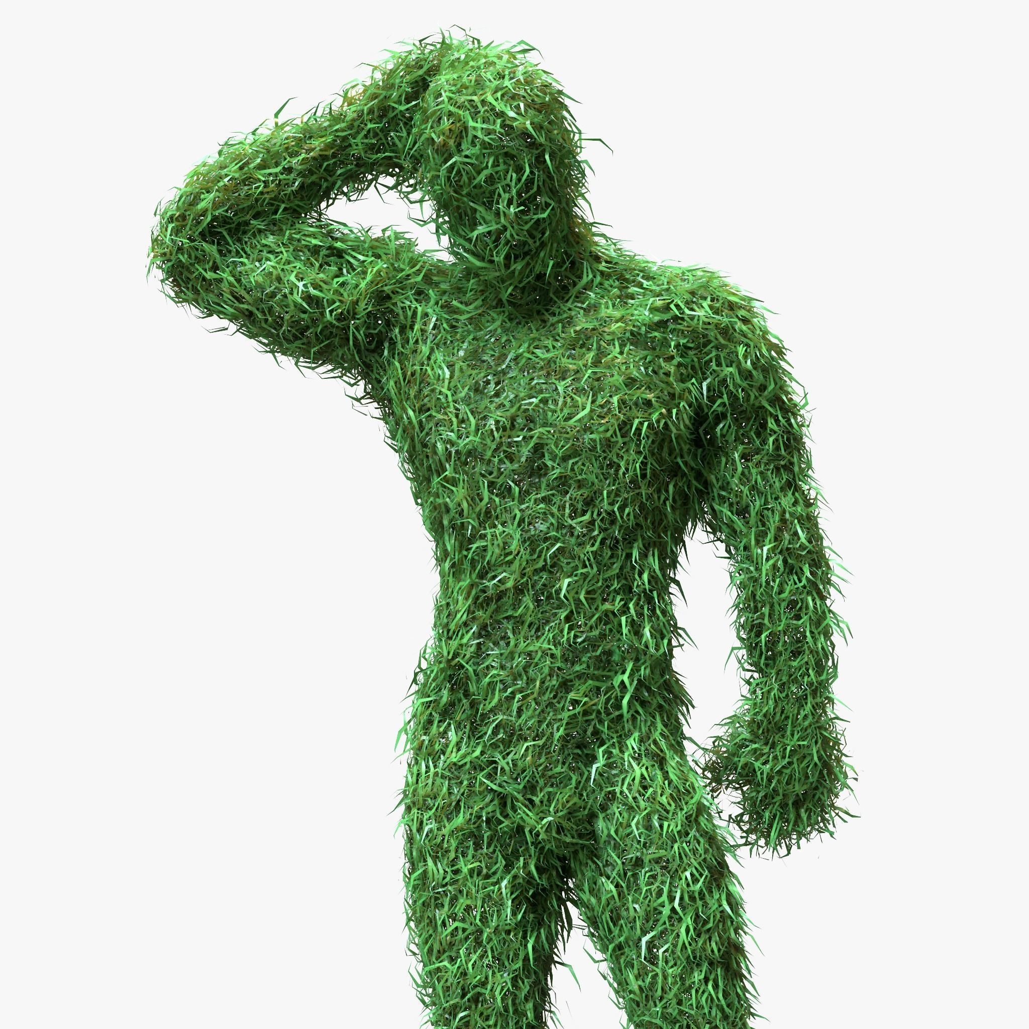 Human Topiary Garden Sculptures 3D model_1
