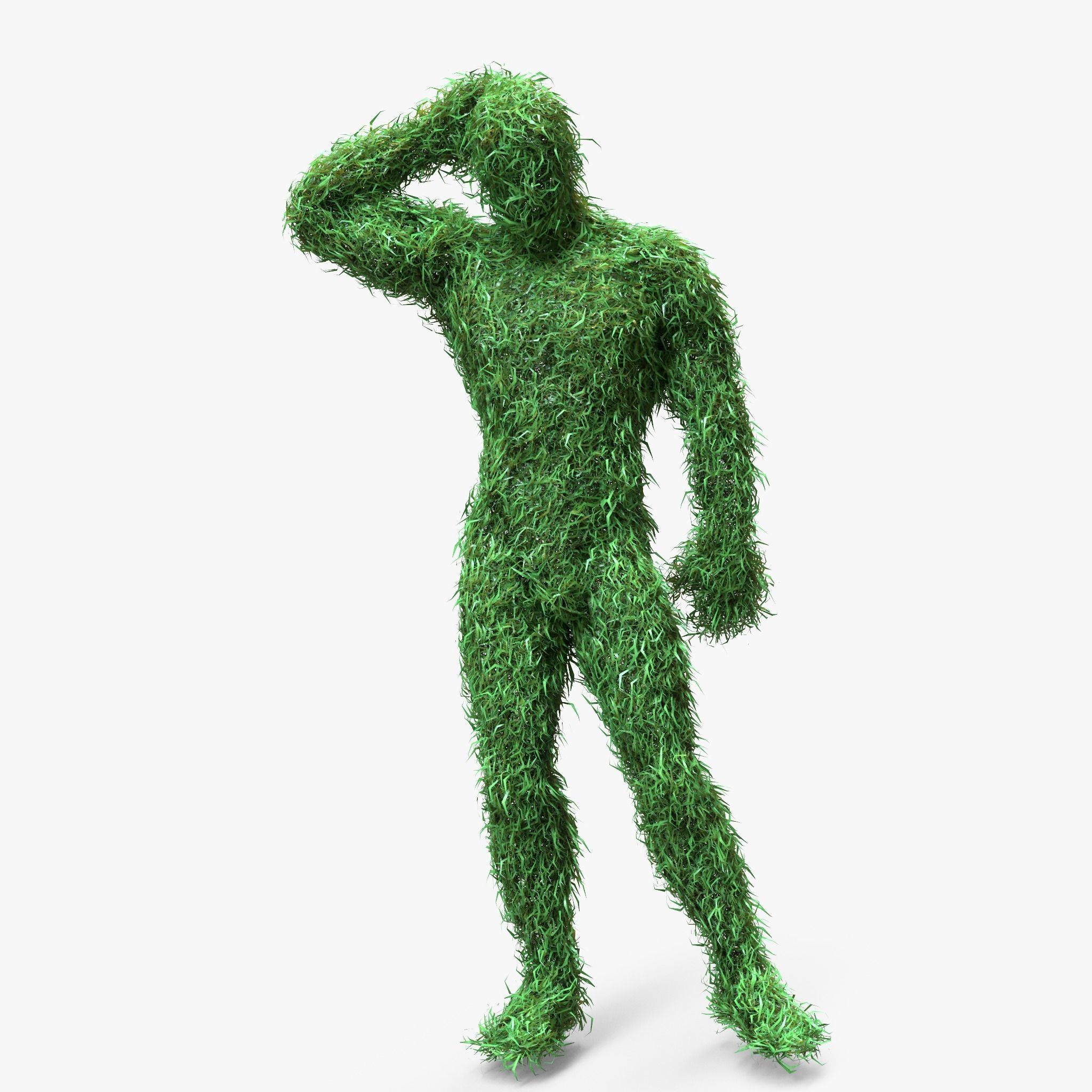 Human Topiary Garden Sculptures 3D model_2