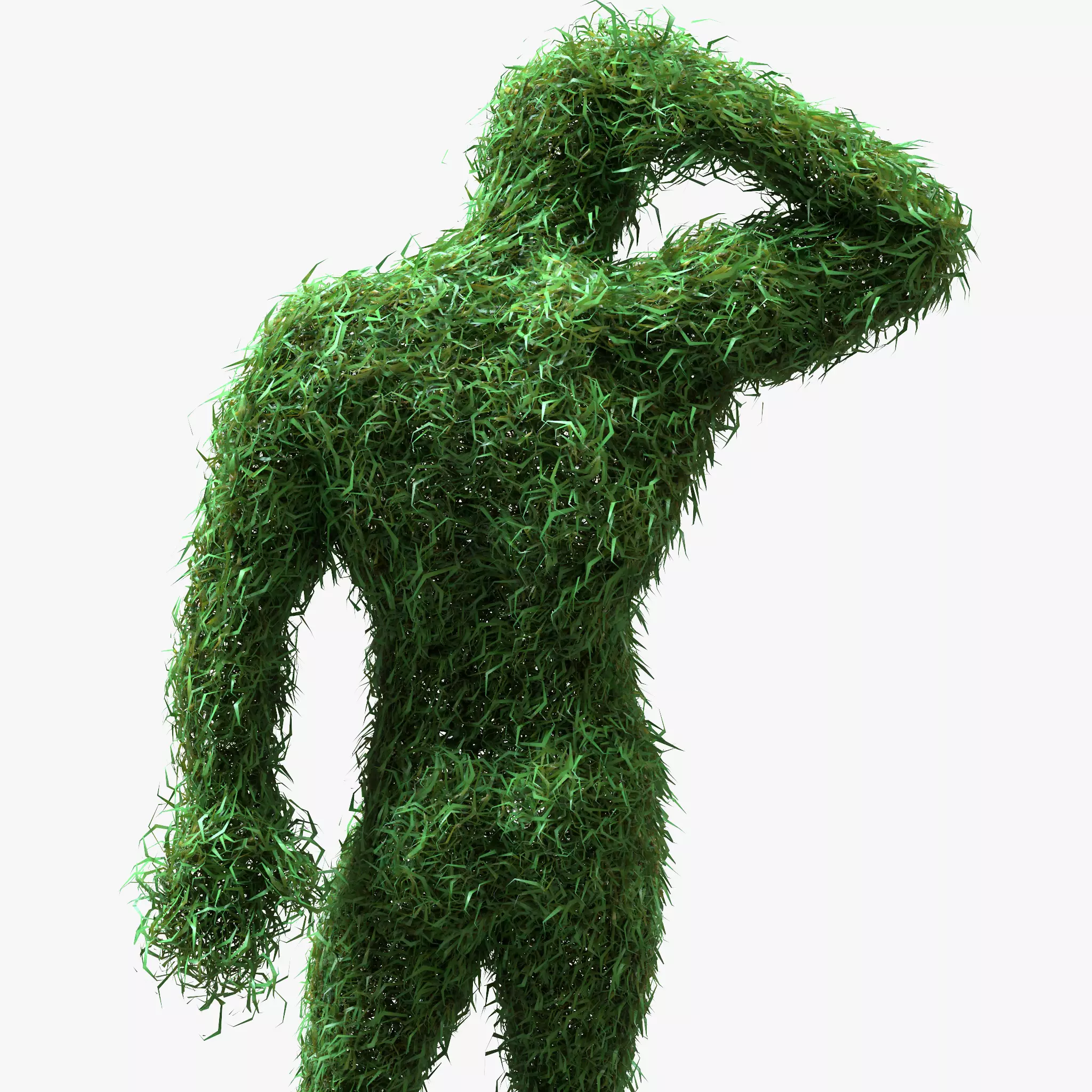 Human Topiary Garden Sculptures 3D model_0