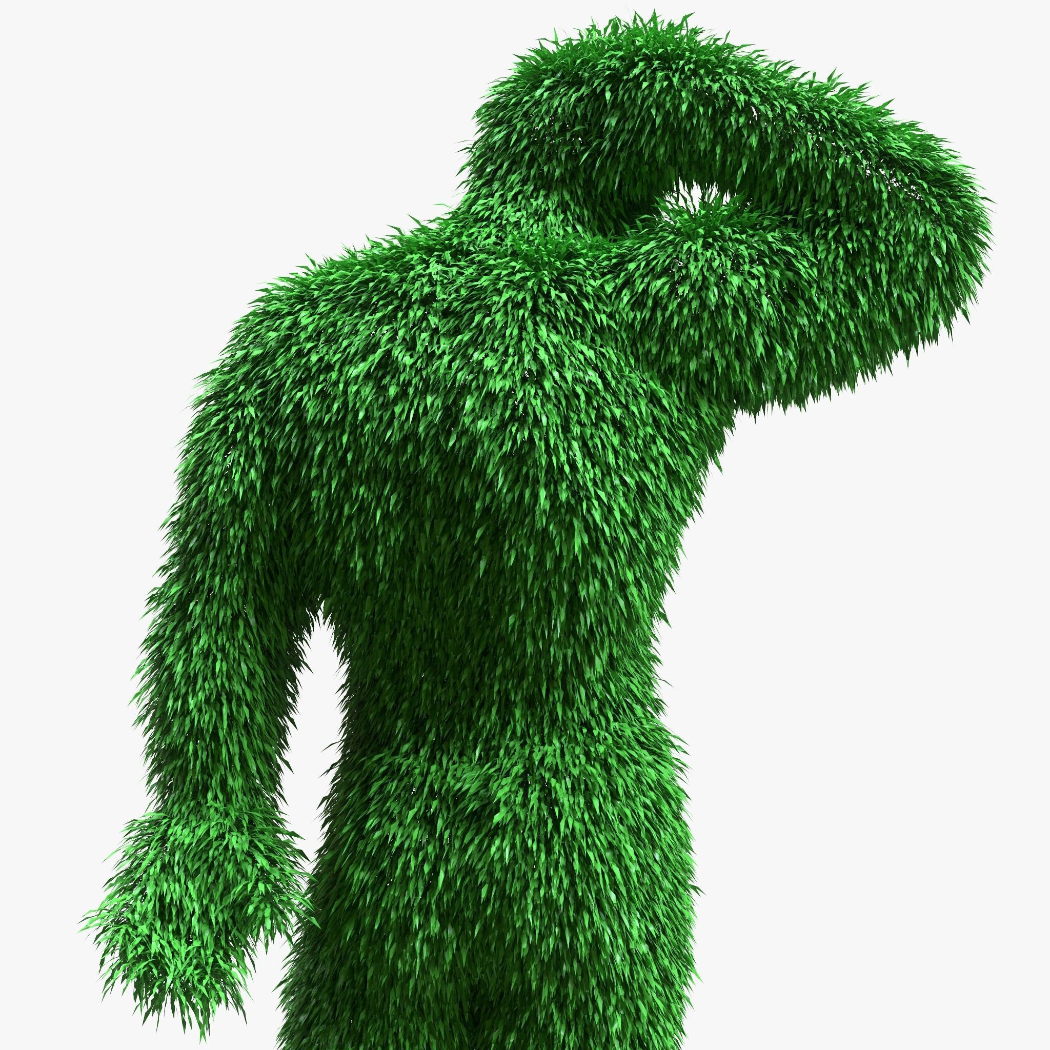 Human Topiary Garden Sculptures 3D model_1