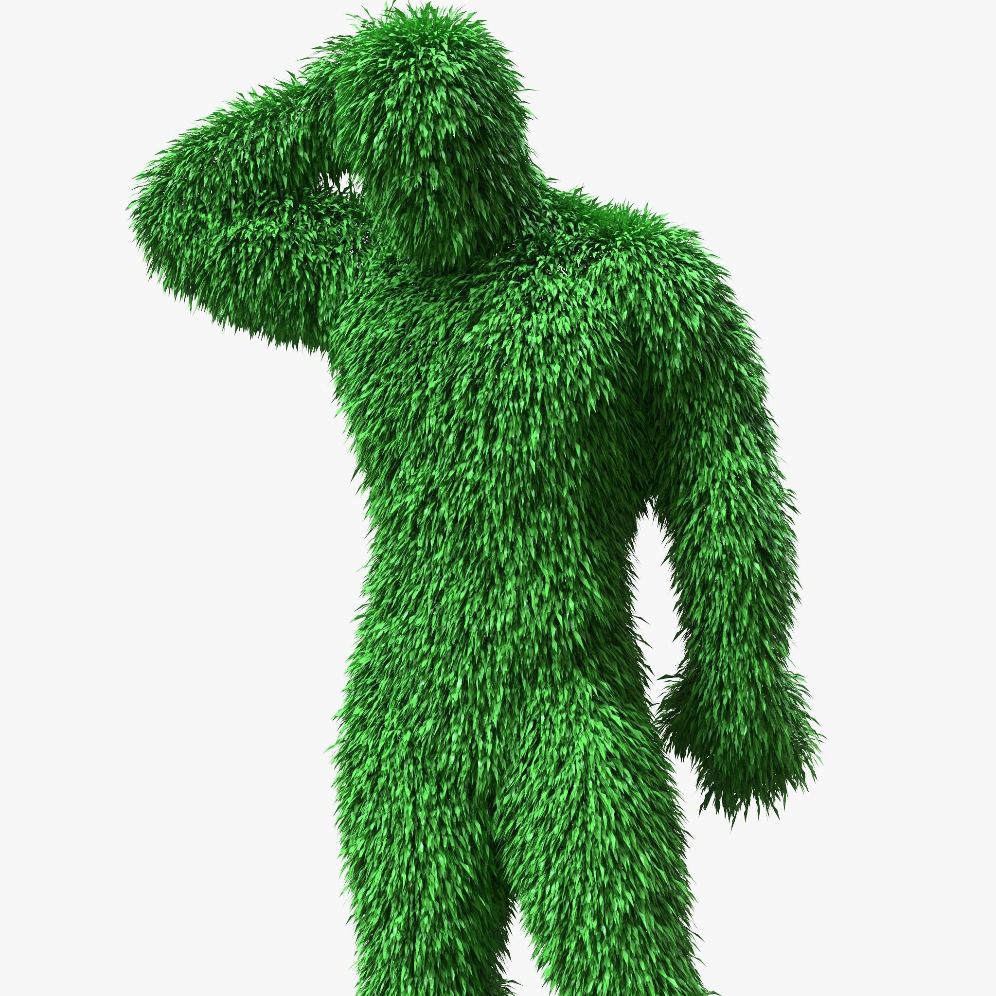 Human Topiary Garden Sculptures 3D model_4
