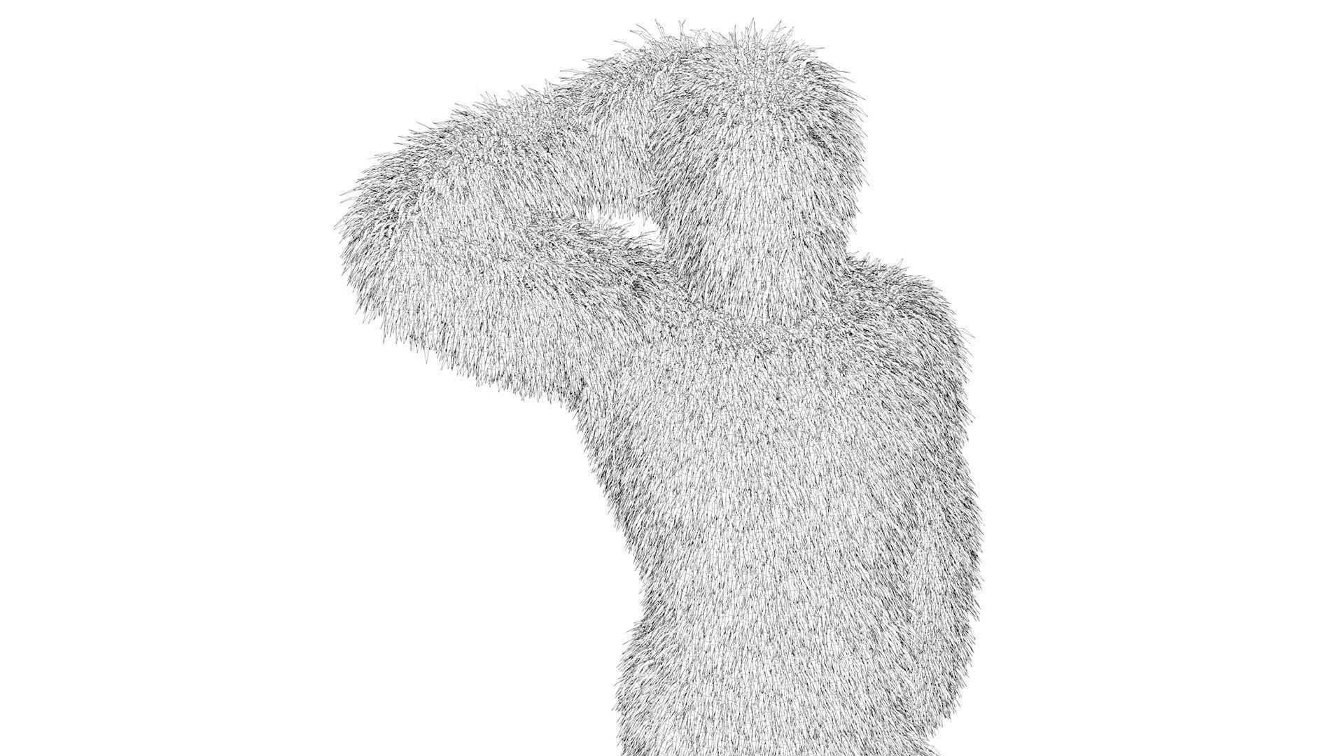 Human Topiary Garden Sculptures 3D model_6