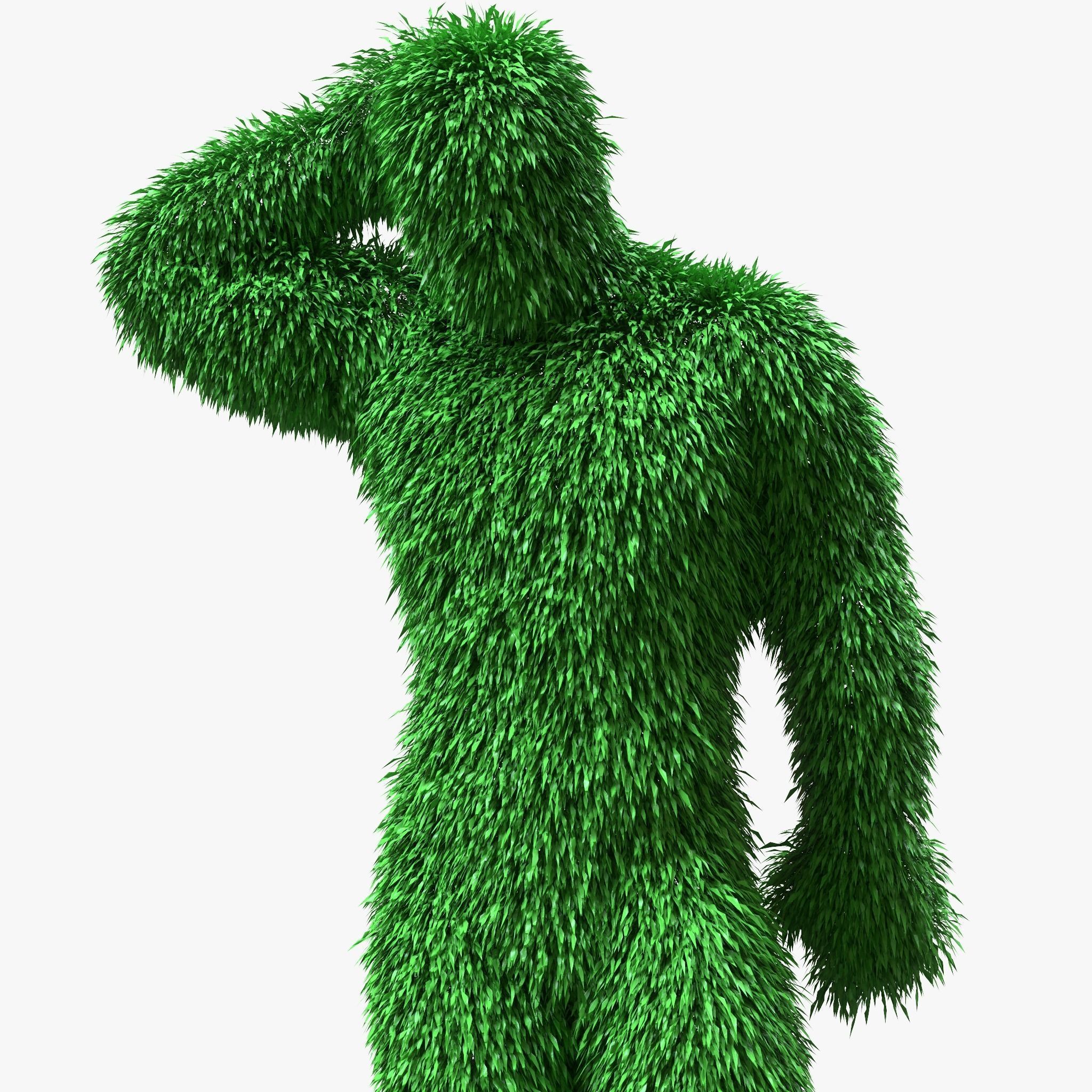 Human Topiary Garden Sculptures 3D model_2