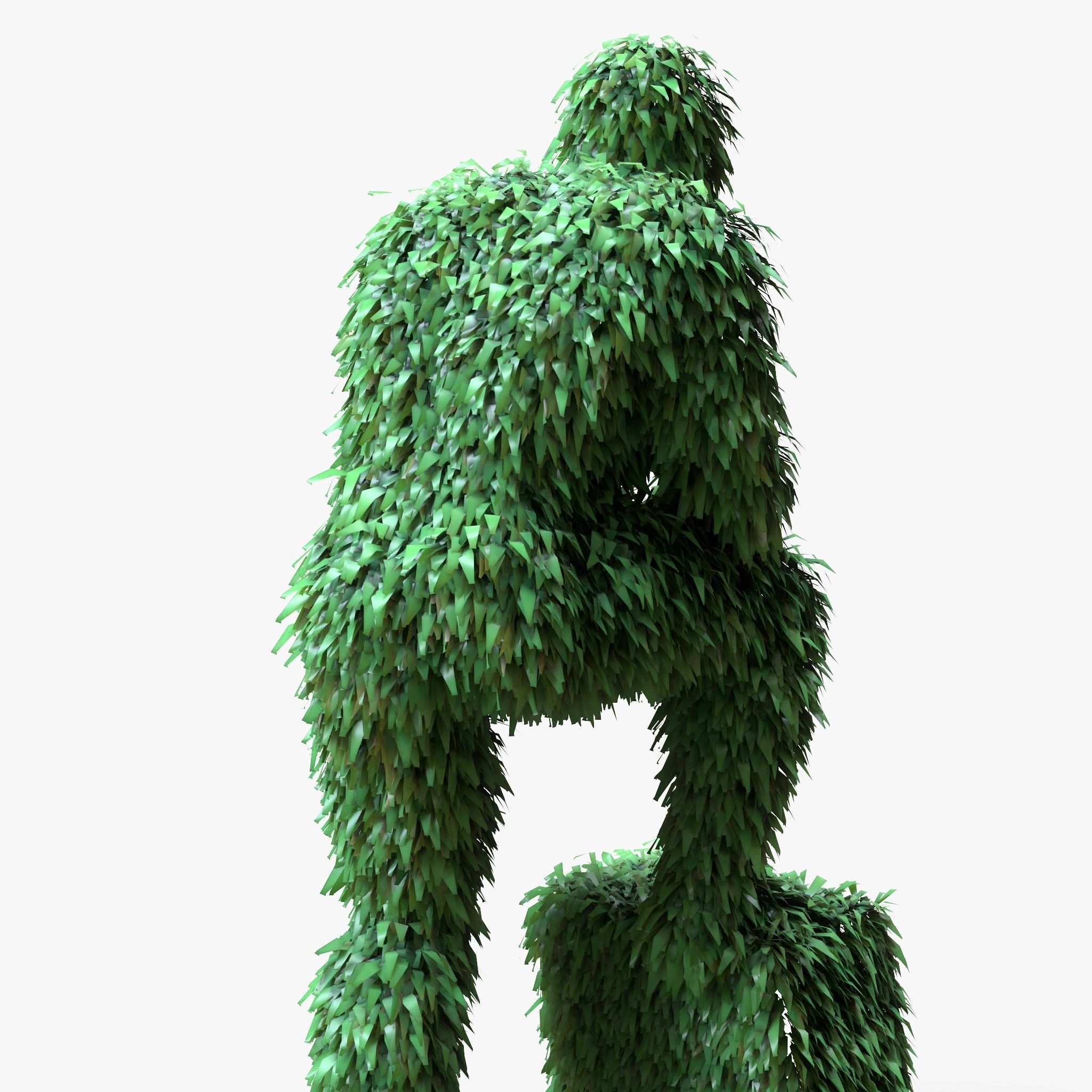 Human Topiary Garden Sculptures  3D model_3
