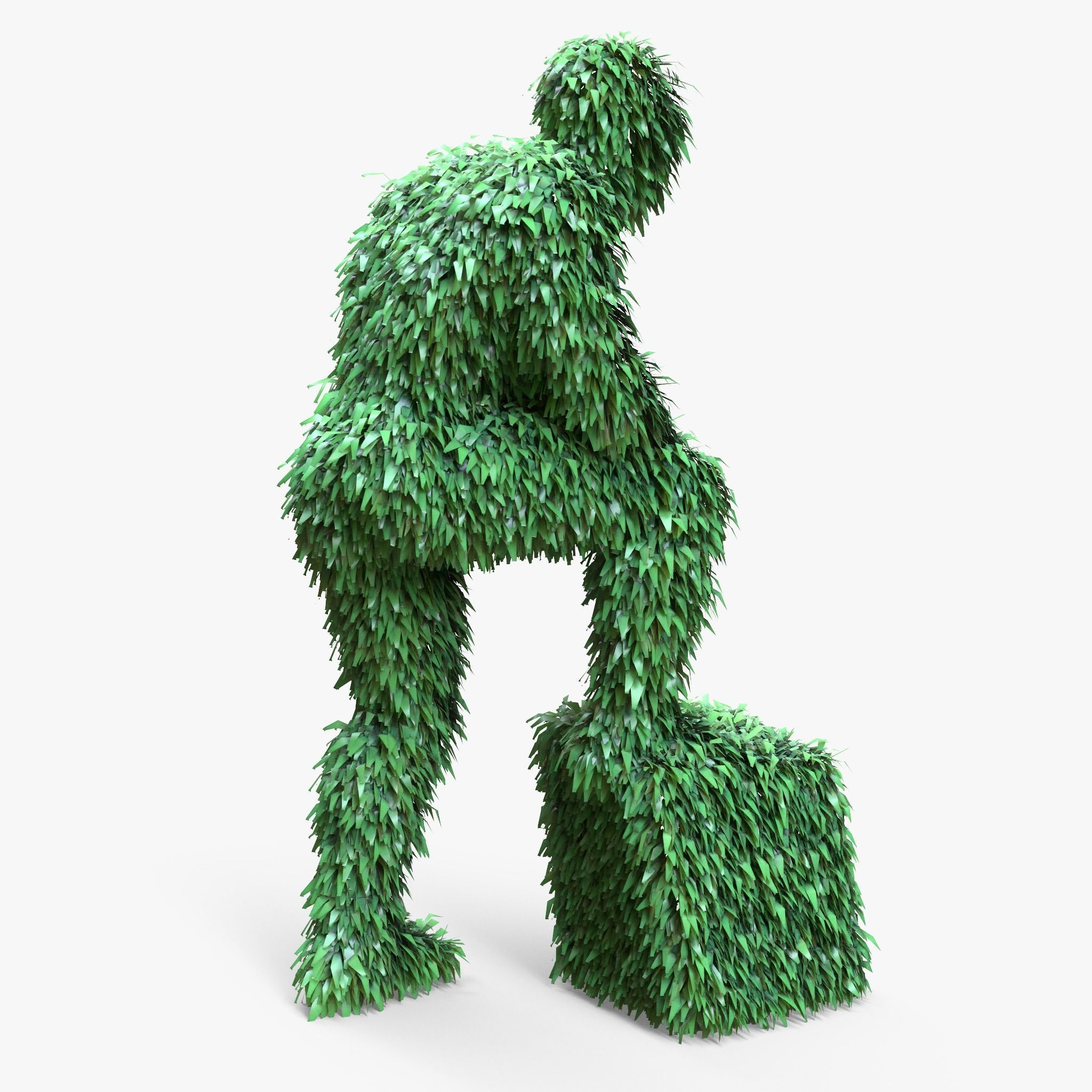 Human Topiary Garden Sculptures  3D model_1
