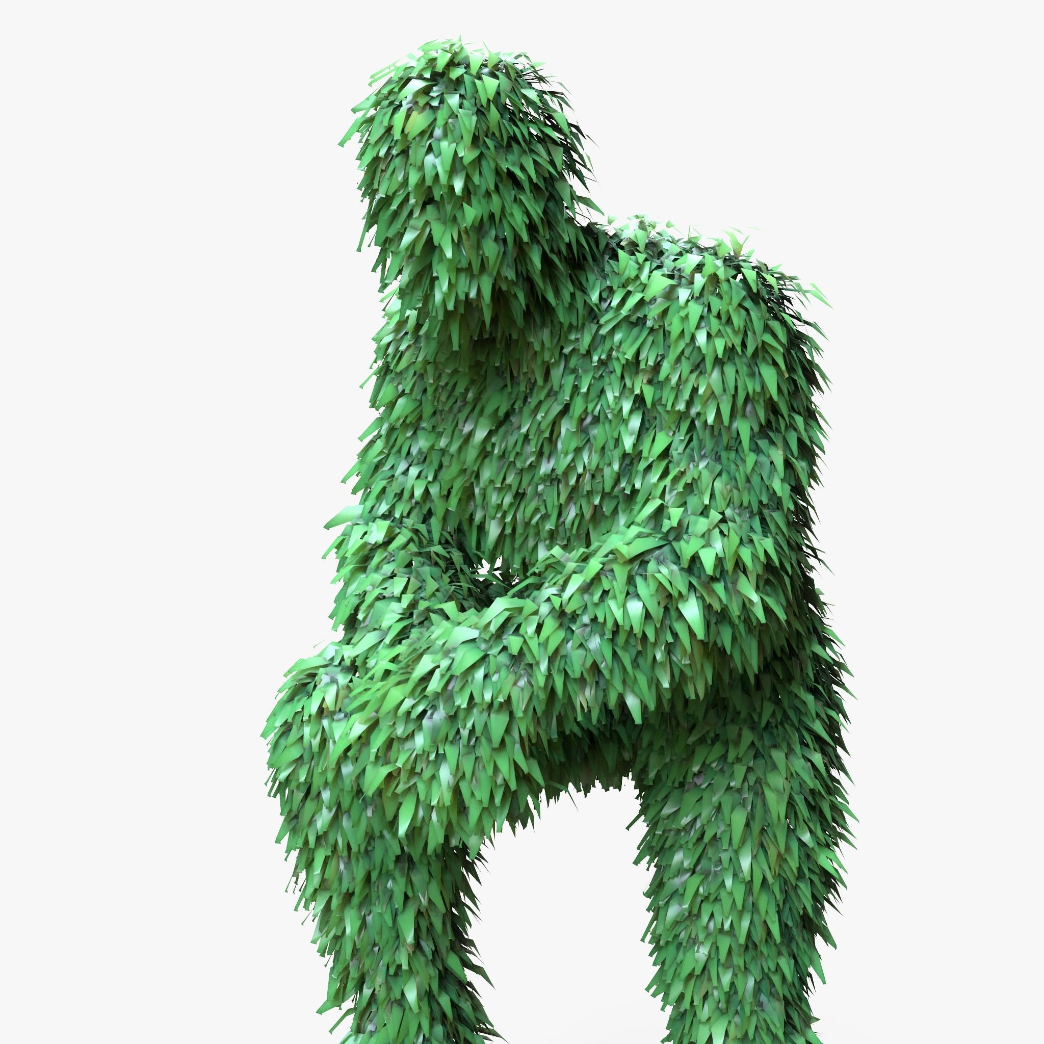 Human Topiary Garden Sculptures  3D model_2