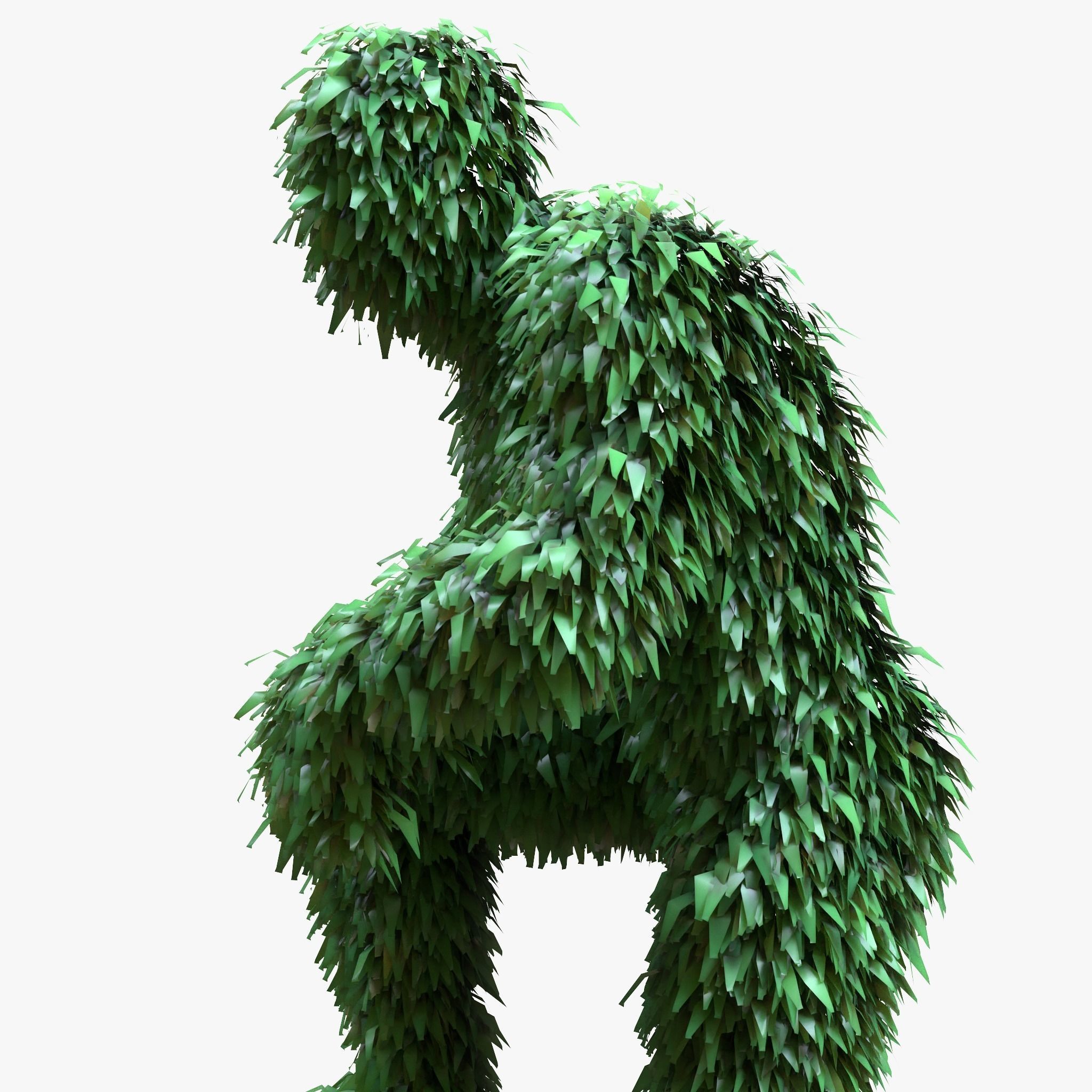 Human Topiary Garden Sculptures  3D model_4