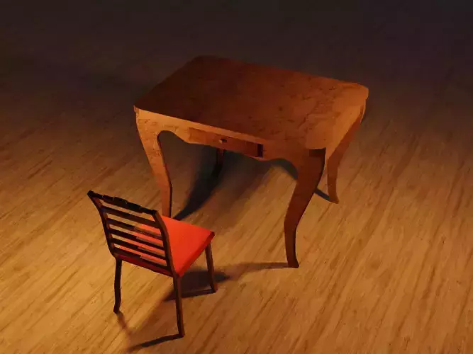 Table and chair