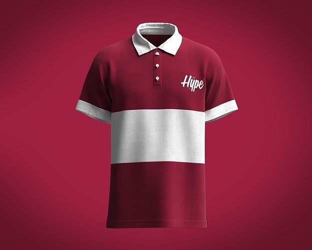 Polo Shirt-Hupe 3D model