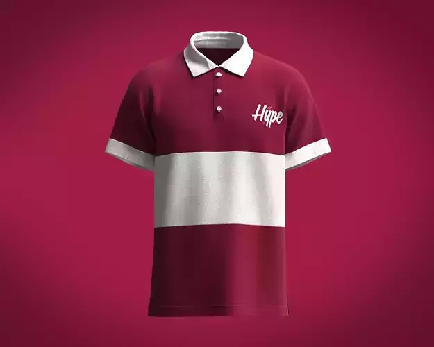Polo Shirt-Hupe 3D model