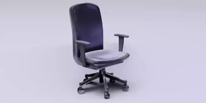 Chair office 02 model in Blender