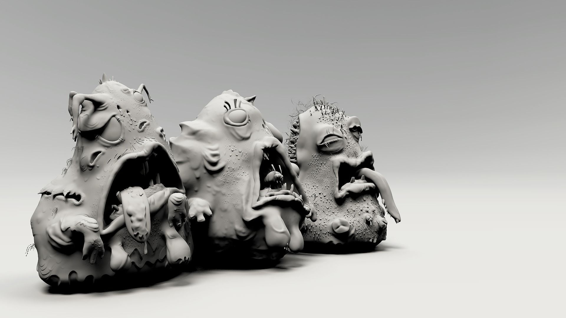 Creepy Creatures 3D model_6