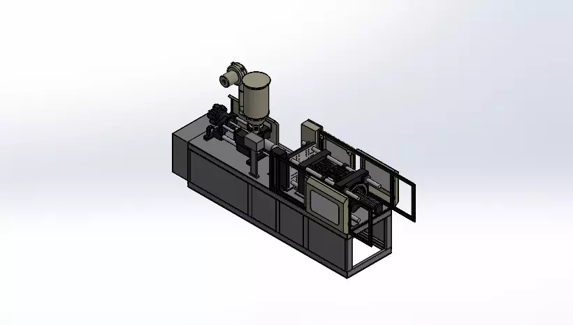 Injection Moulding Machine  3D print model_0