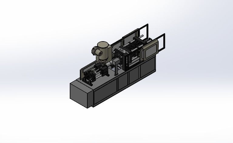 Injection Moulding Machine  3D print model_1