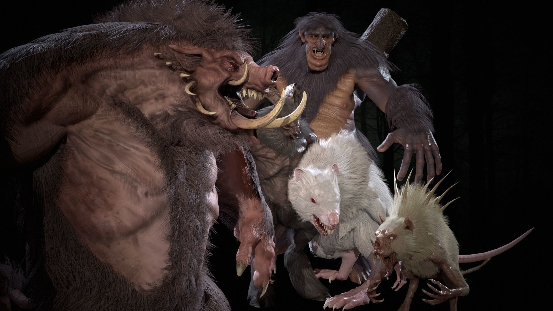 Mythical monsters pack2 3D Model Collection_23