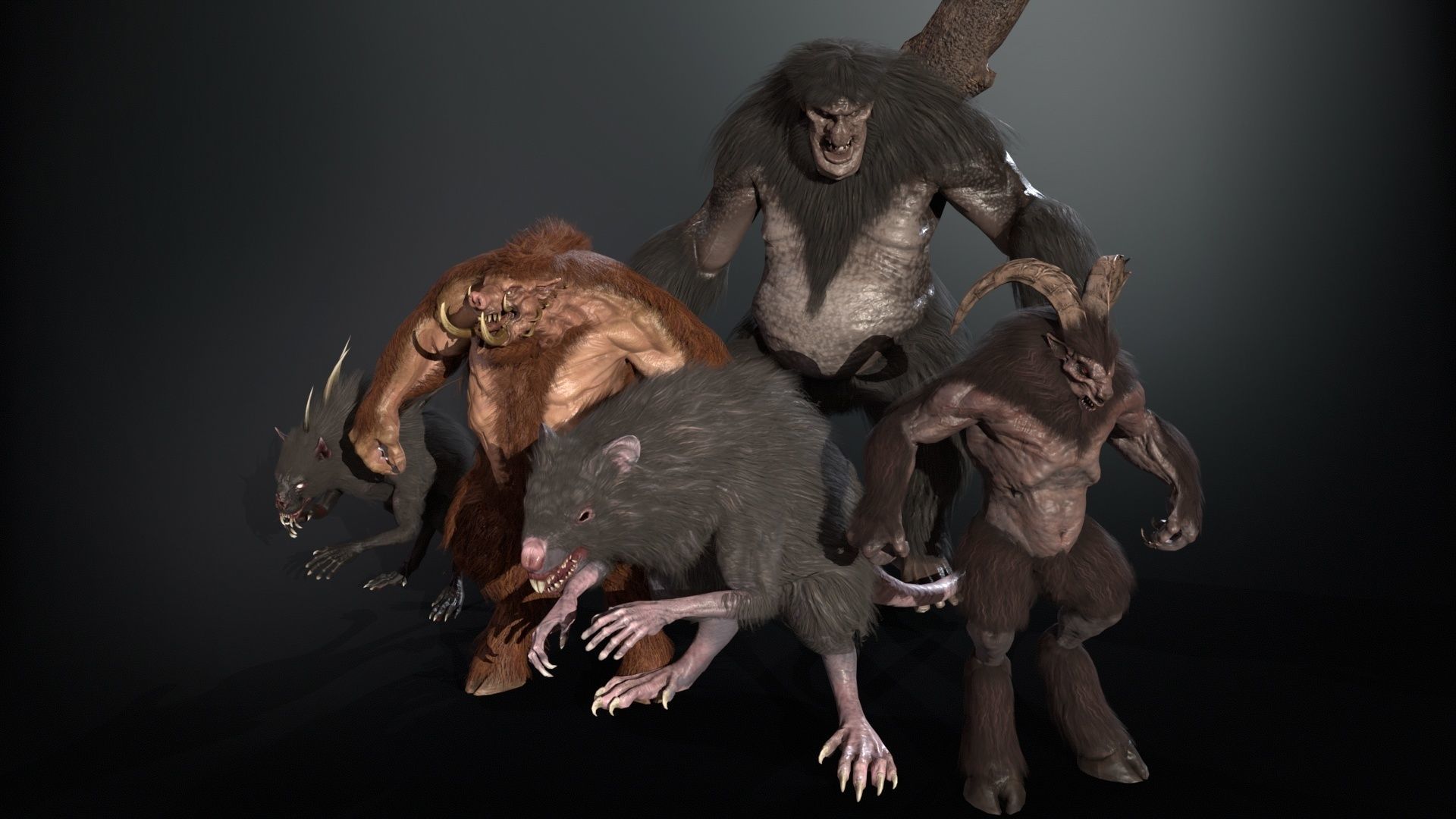 Mythical monsters pack2 3D Model Collection_20