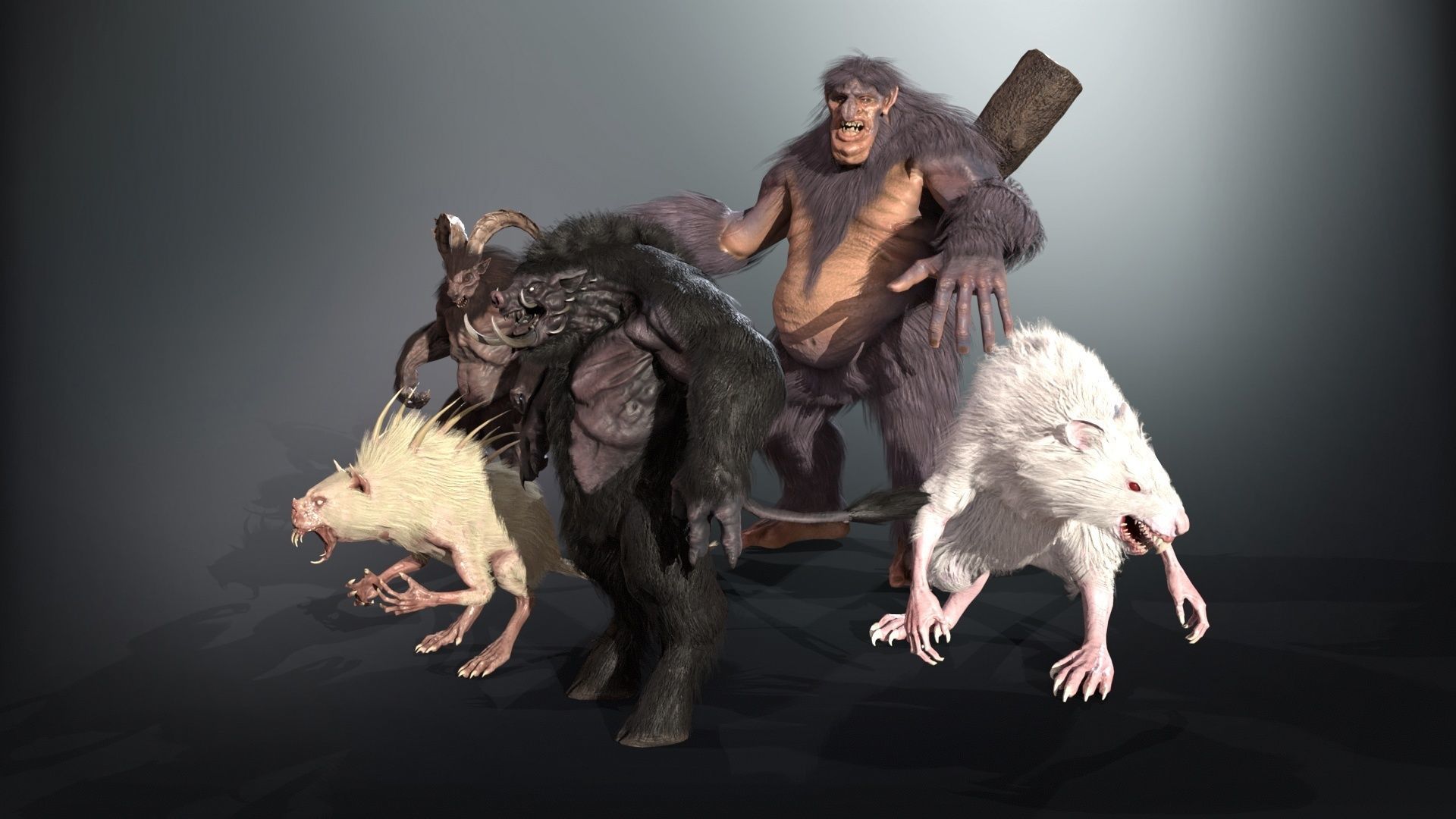 Mythical monsters pack2 3D Model Collection_18