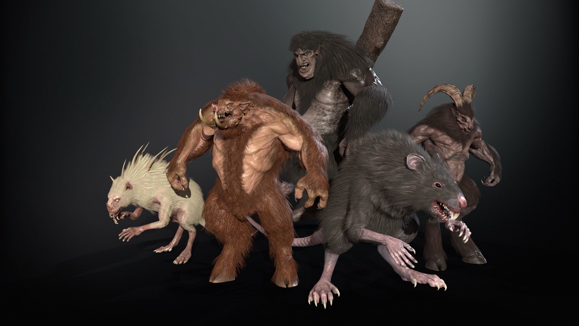 Mythical monsters pack2 3D Model Collection_19
