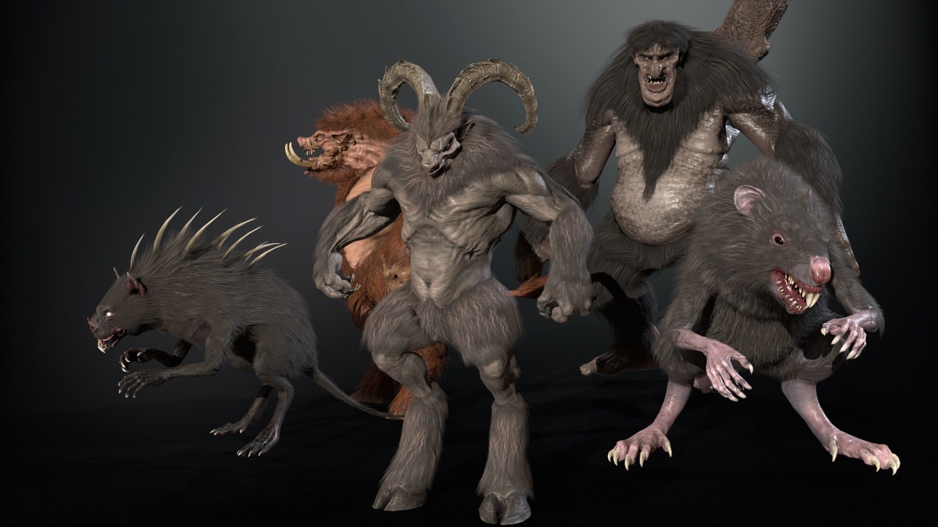 Mythical monsters pack2 3D Model Collection_21