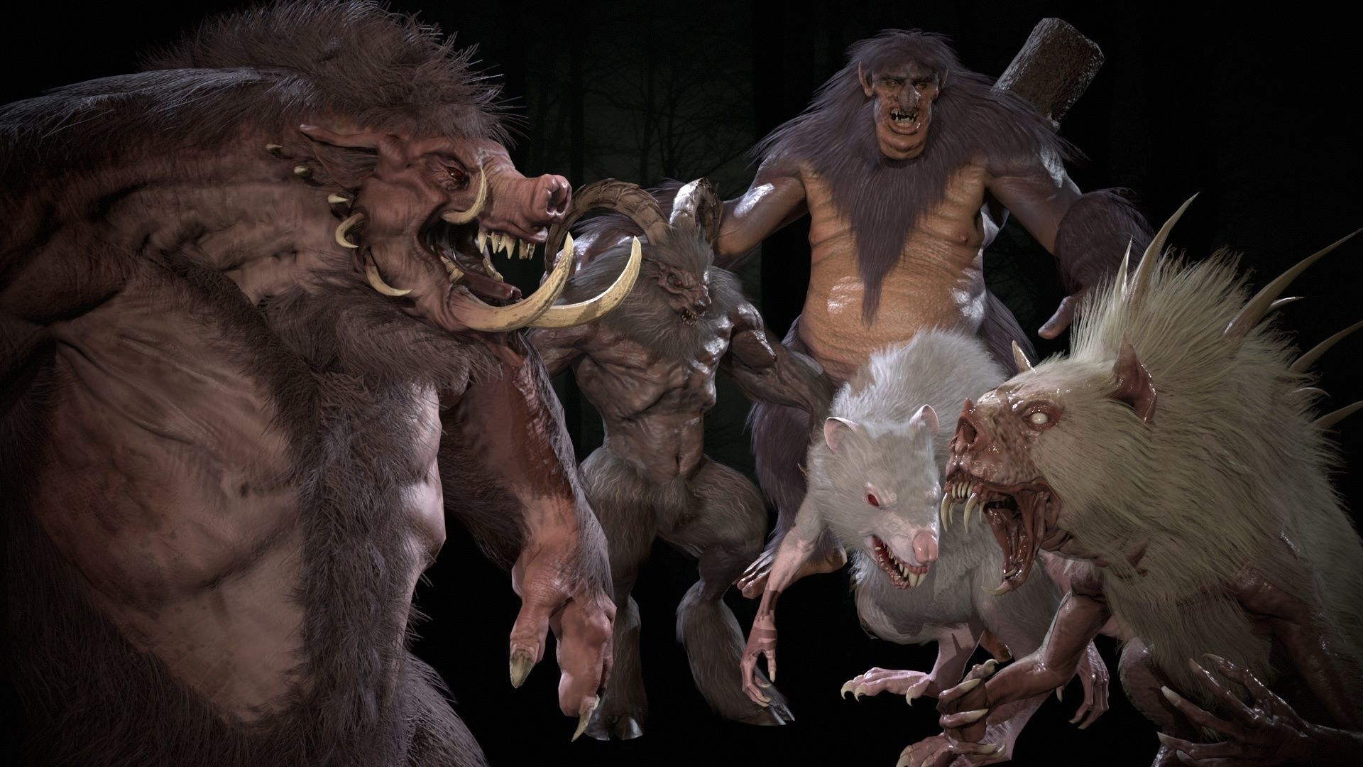 Mythical monsters pack2 3D Model Collection_25