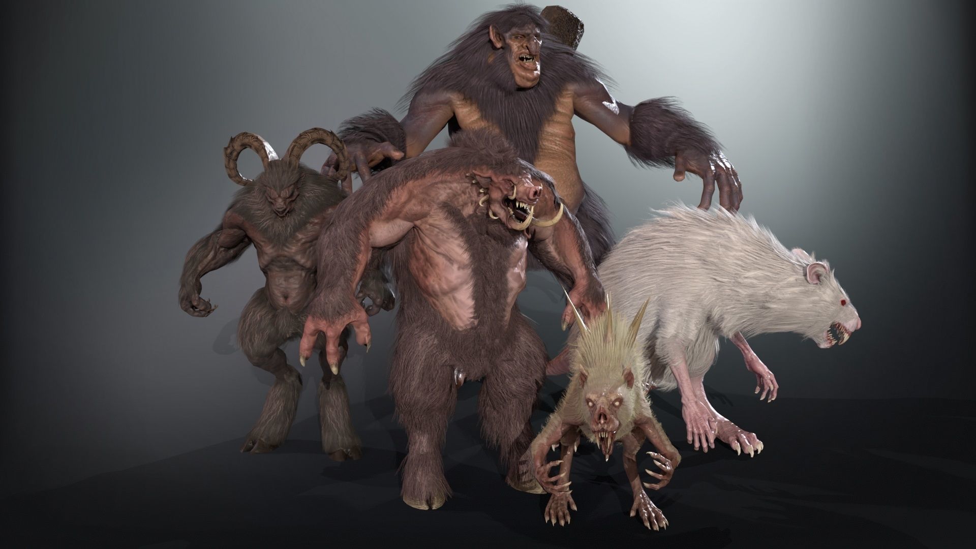 Mythical monsters pack2 3D Model Collection_16