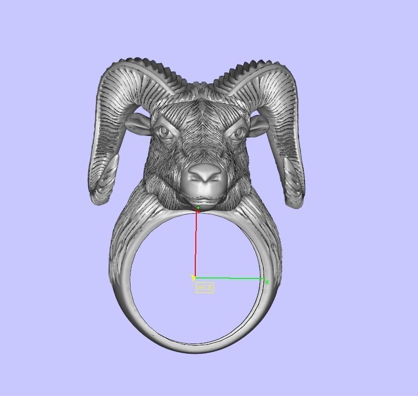 aries ring 3D 3D model_1