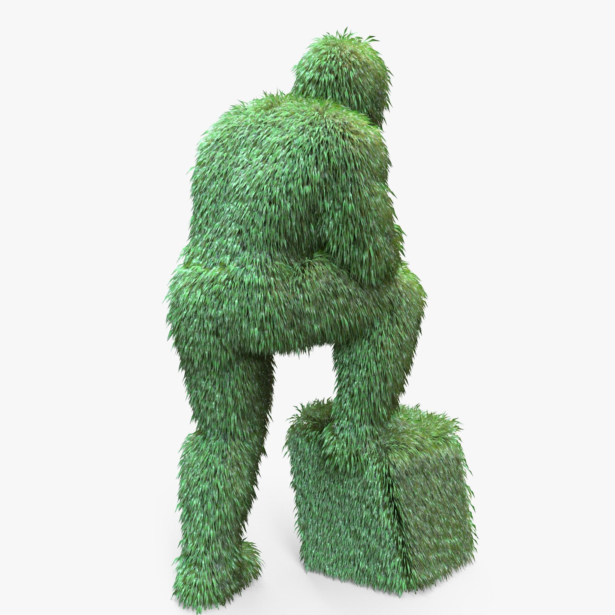 Human Topiary Garden Sculptures  3D model_4