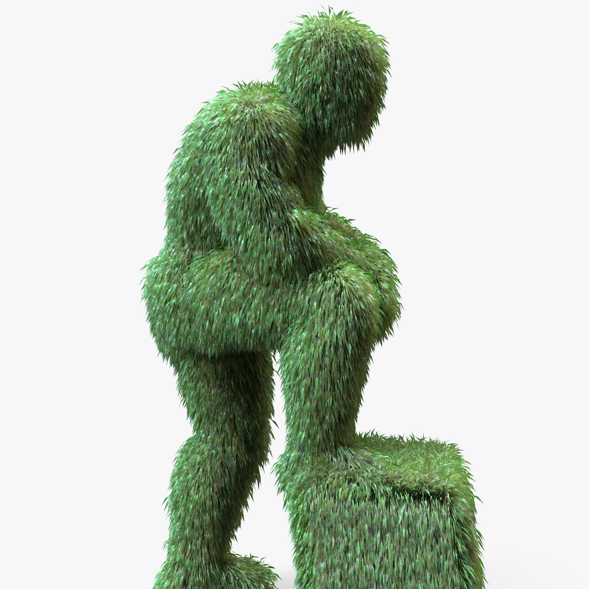 Human Topiary Garden Sculptures  3D model_1