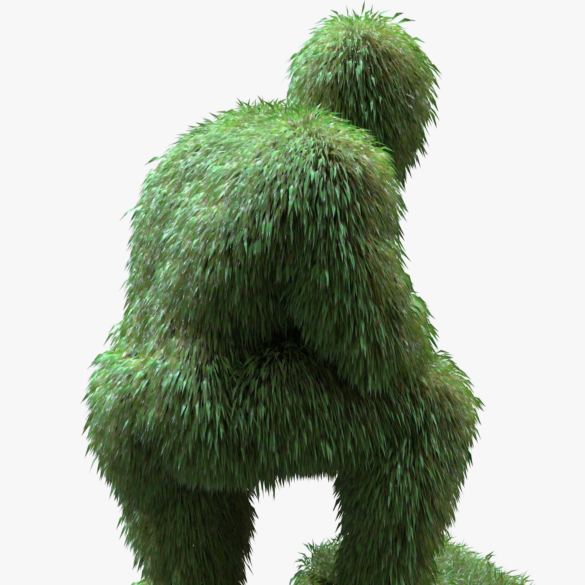 Human Topiary Garden Sculptures  3D model_2