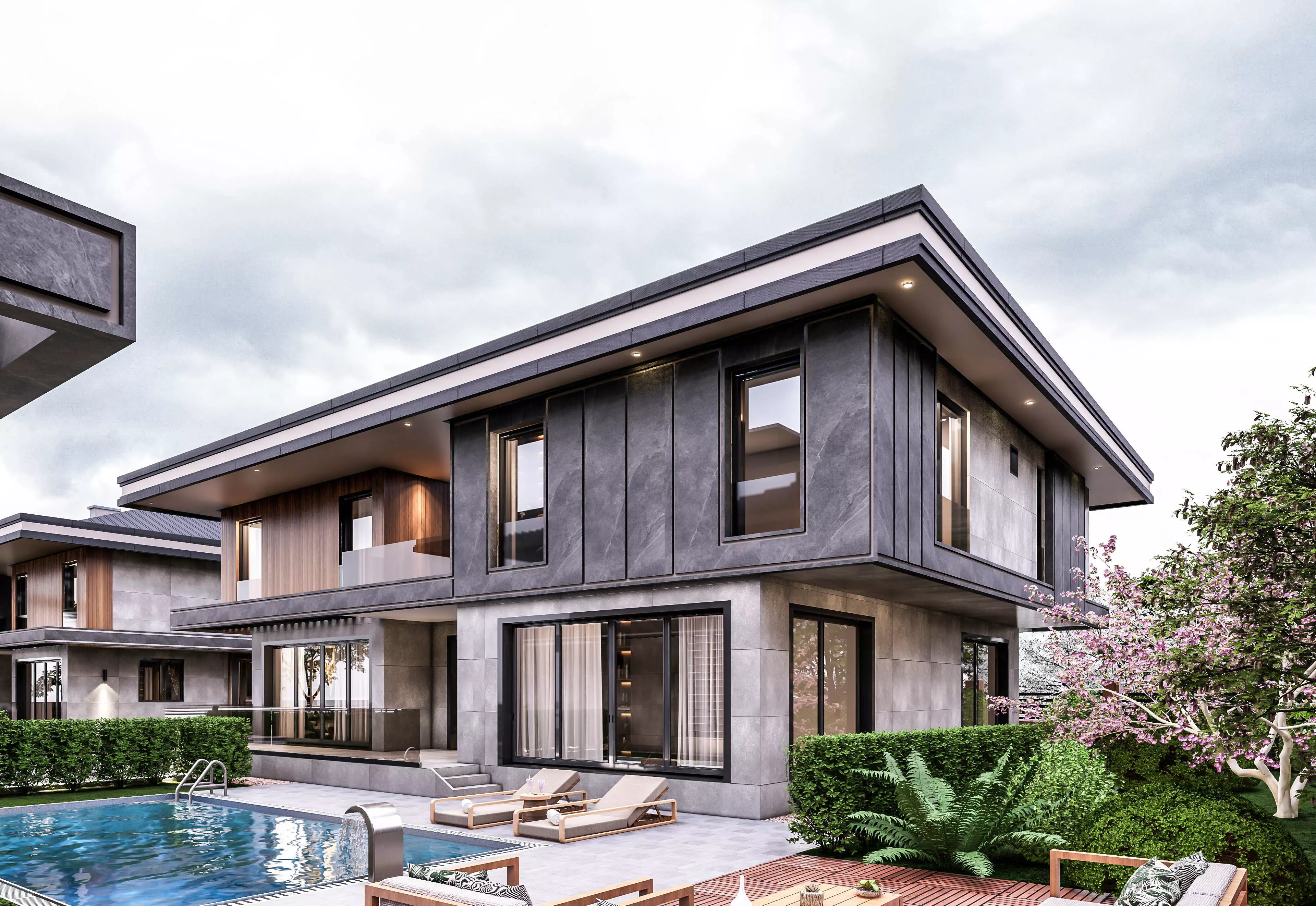 Villa 3D Exterior Scene 3D model