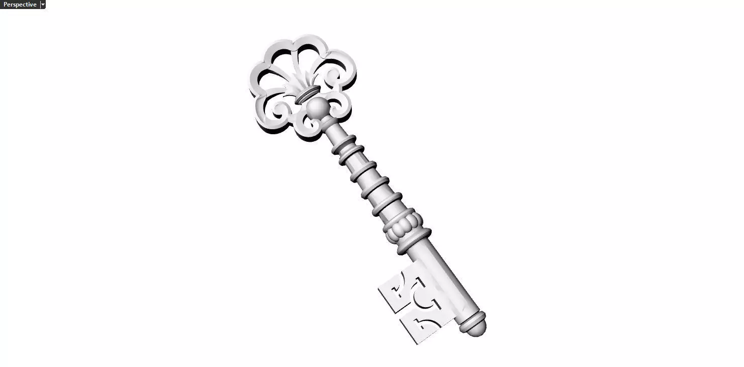 key 3 lego minifigure 3D print model