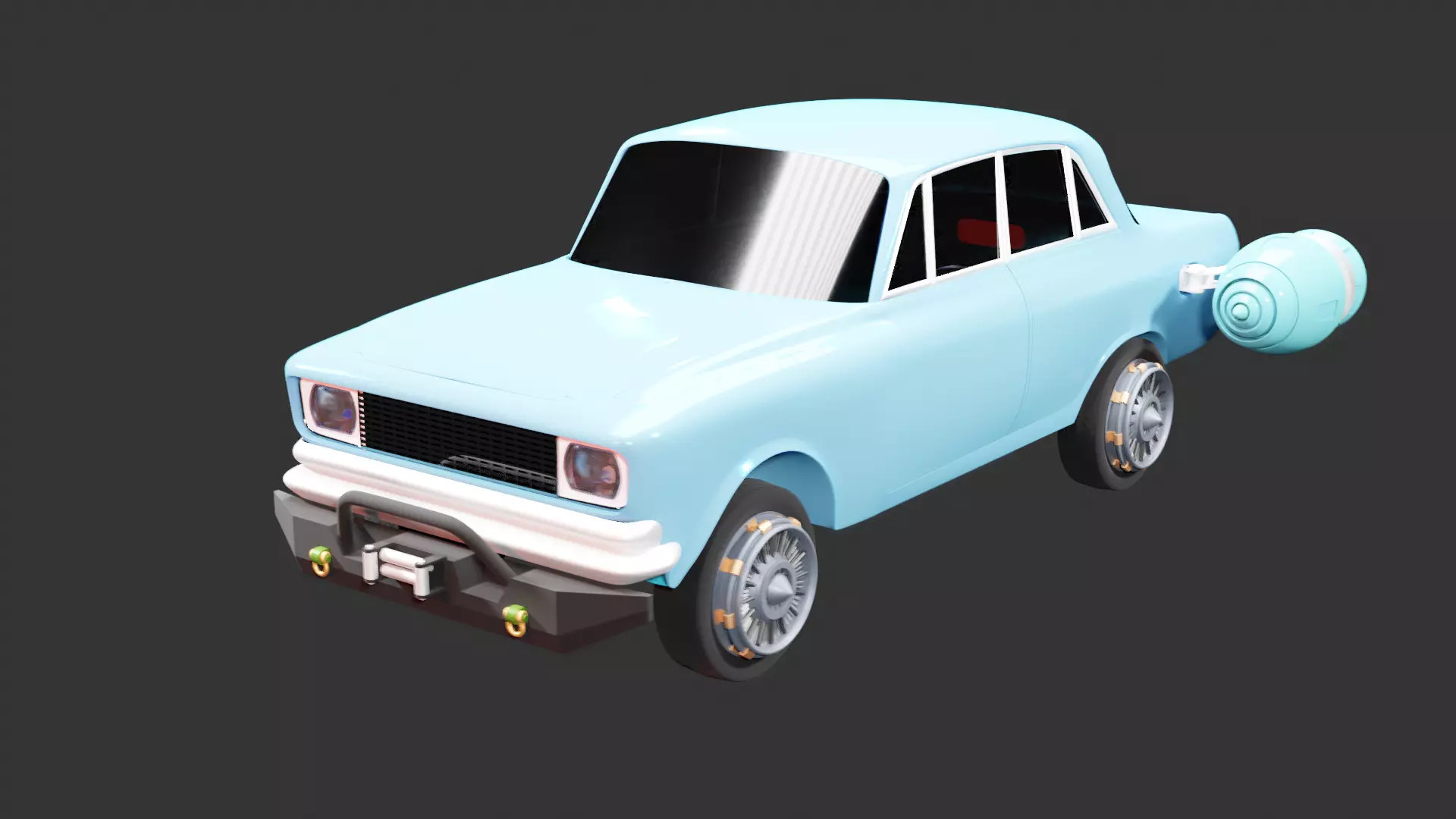 SCI-Fi flying car 3D model